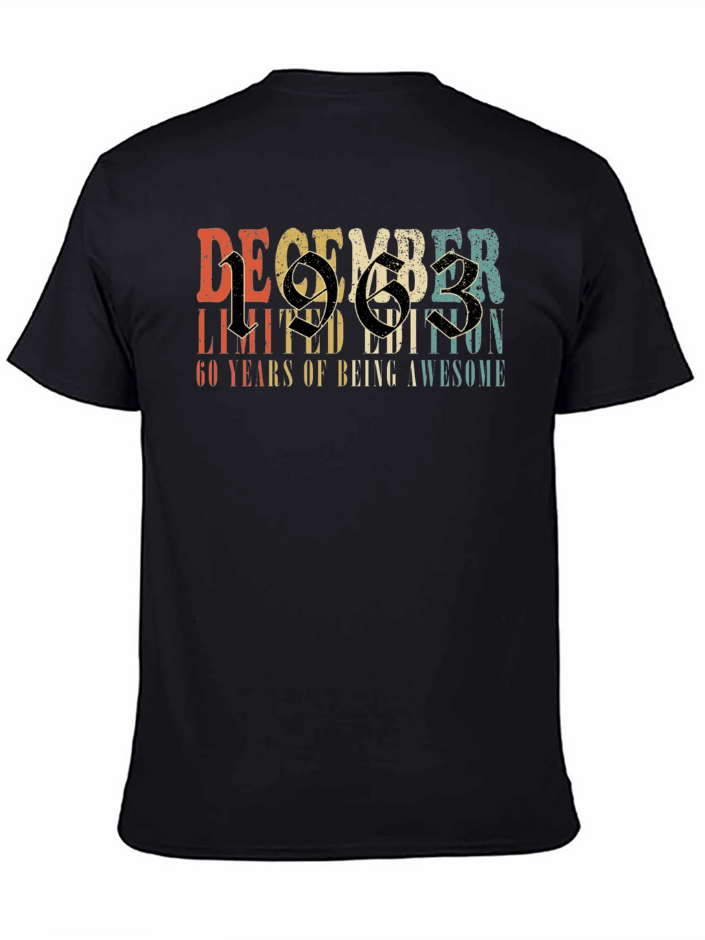 December 1963 Limited Edition 60th Birthday T-Shirt