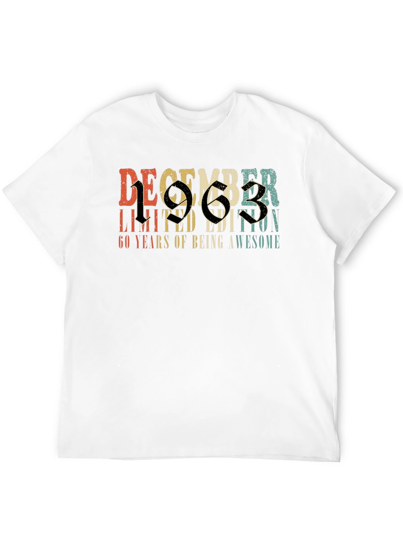 December 1963 Limited Edition 60th Birthday T-Shirt