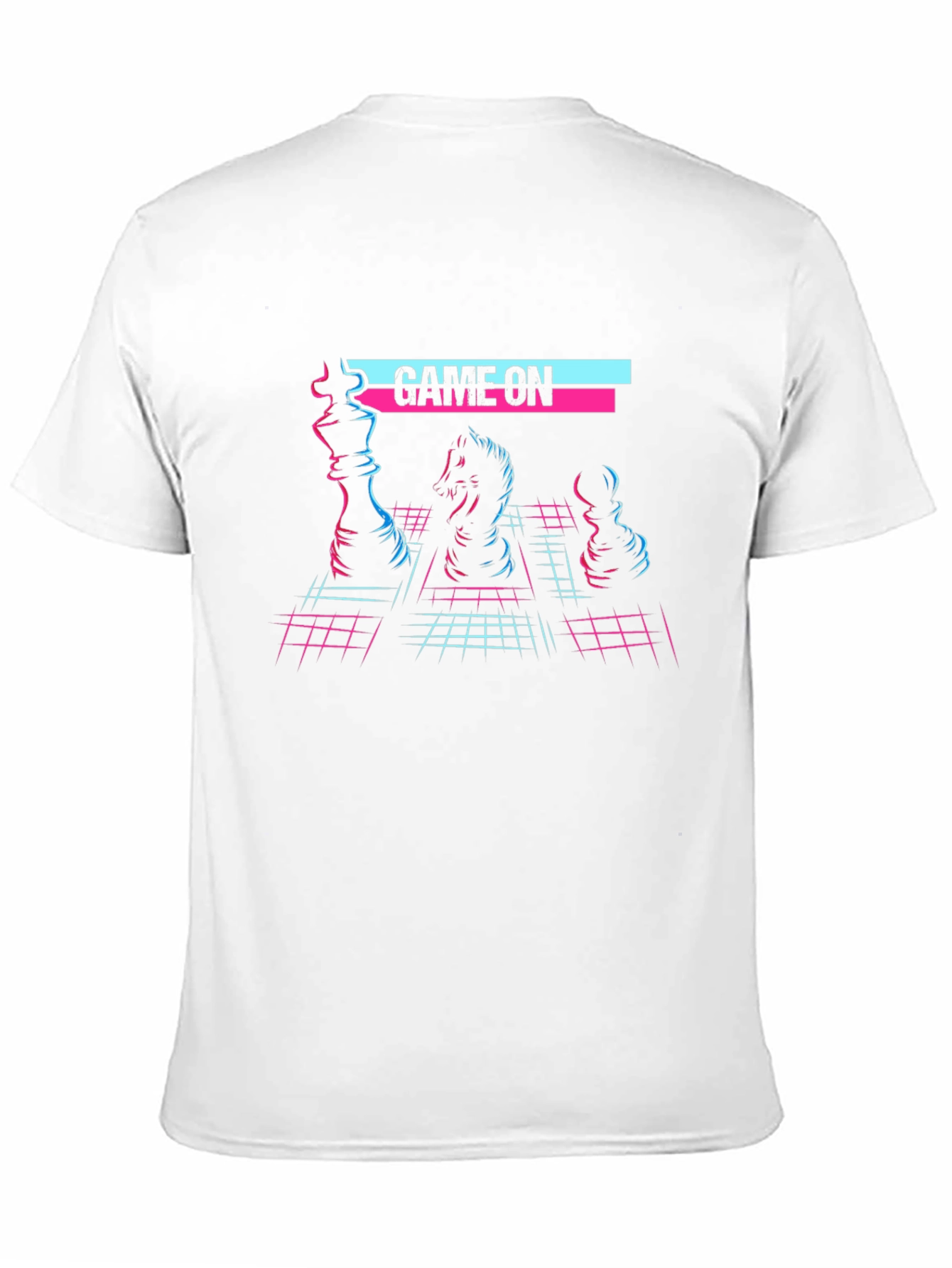 Retro Chess Game On T-Shirt - Gamer Style