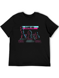 Retro Chess Game On T-Shirt - Gamer Style