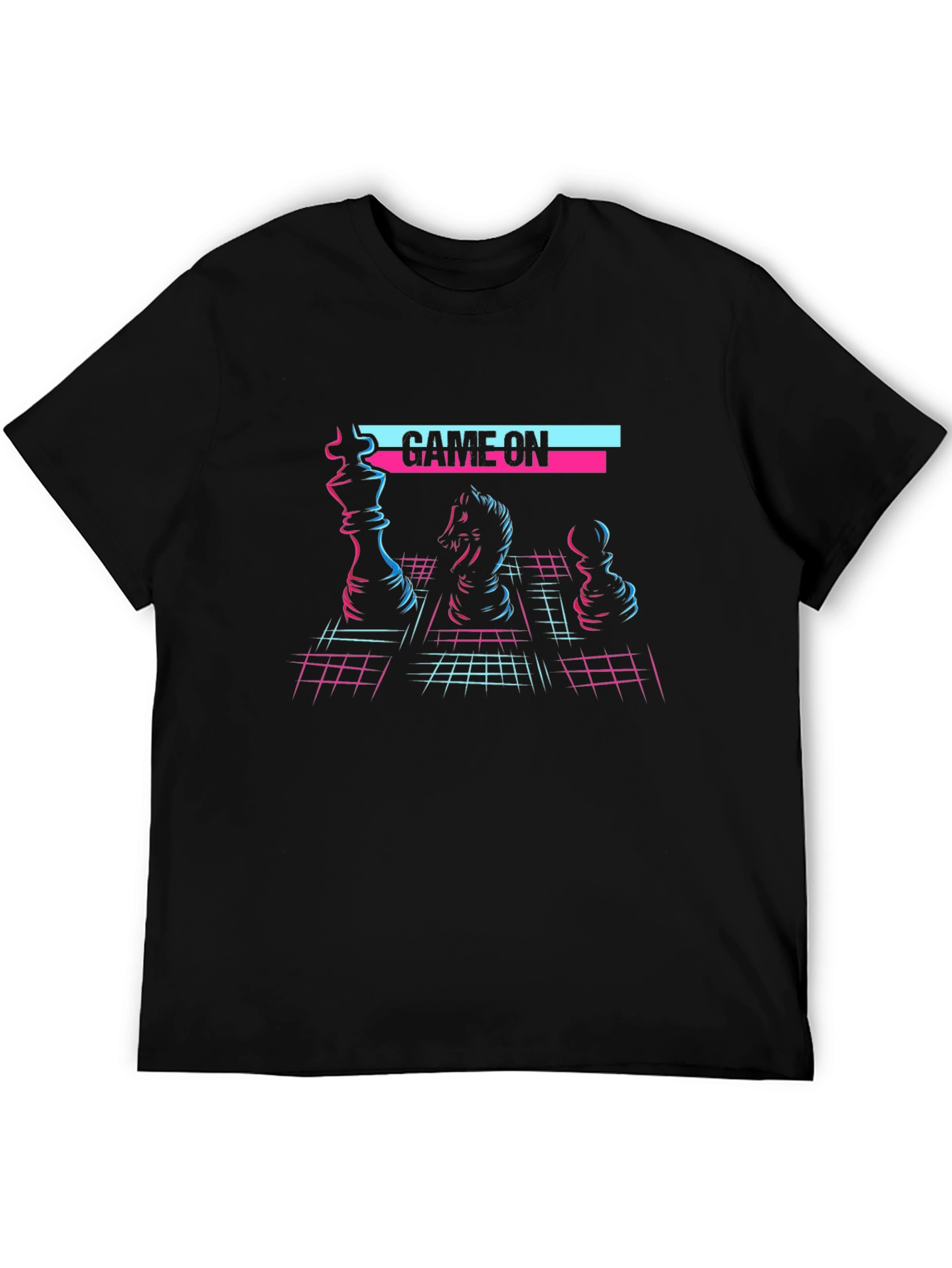 Retro Chess Game On T-Shirt - Gamer Style