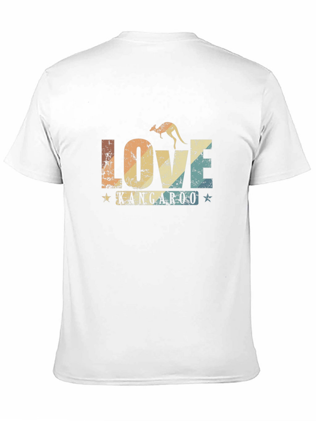Love Kangaroo Retro Graphic T-Shirt