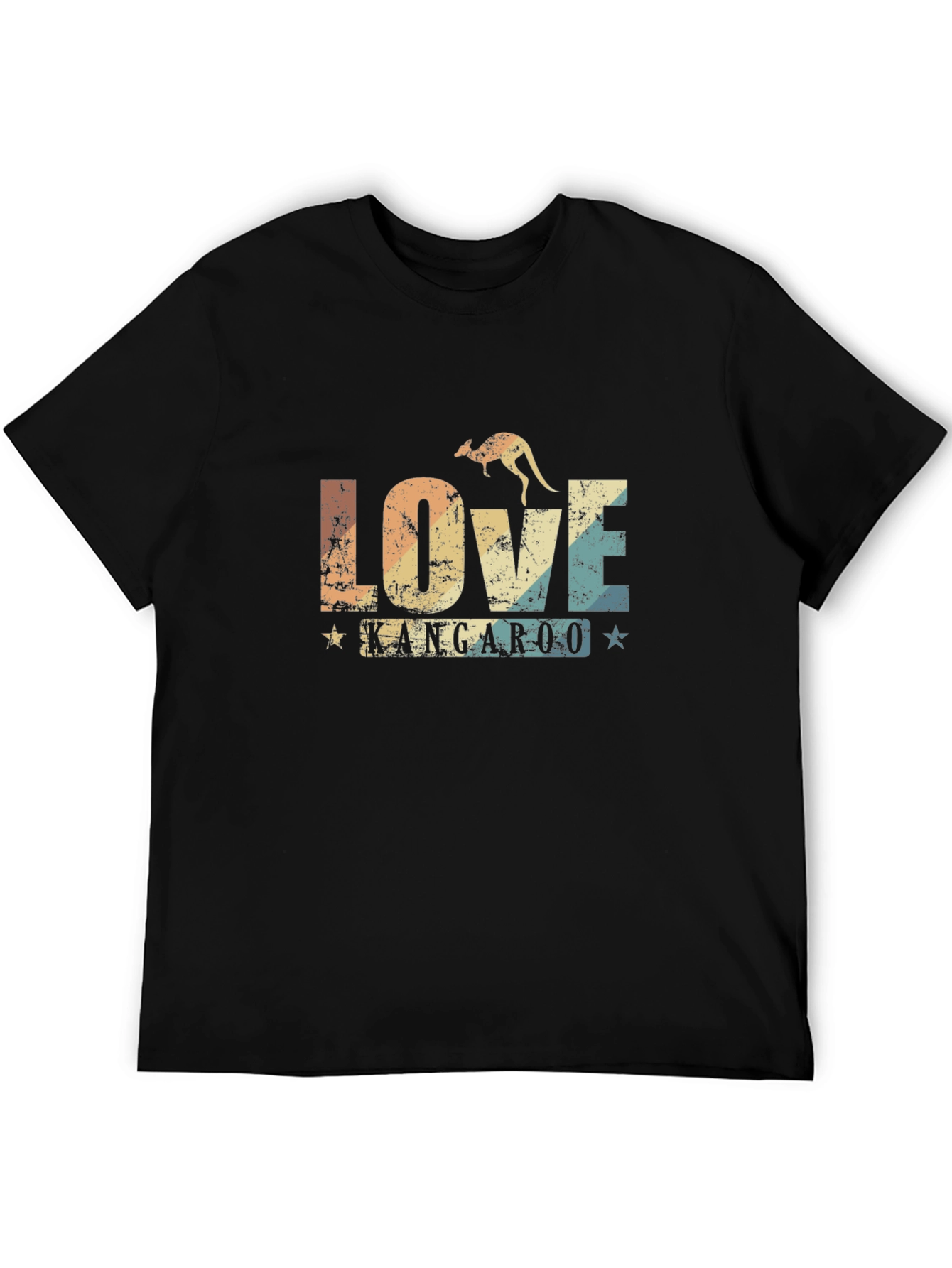 Love Kangaroo Retro Graphic T-Shirt