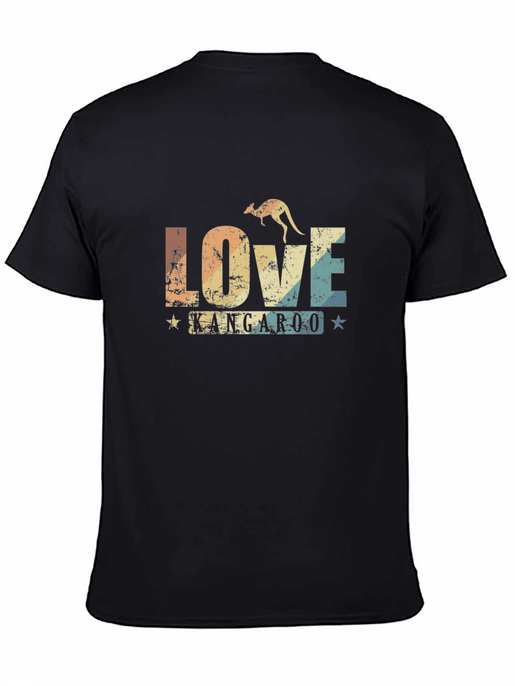 Love Kangaroo Retro Graphic T-Shirt