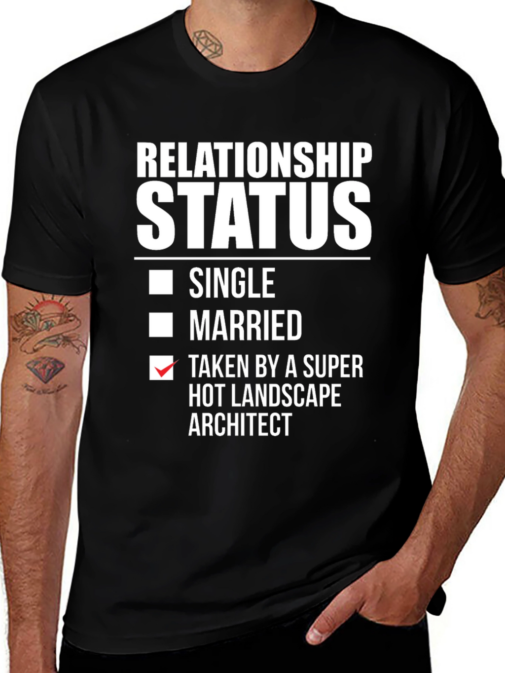 Funny Relationship Status Landscape Architect T-Shirt