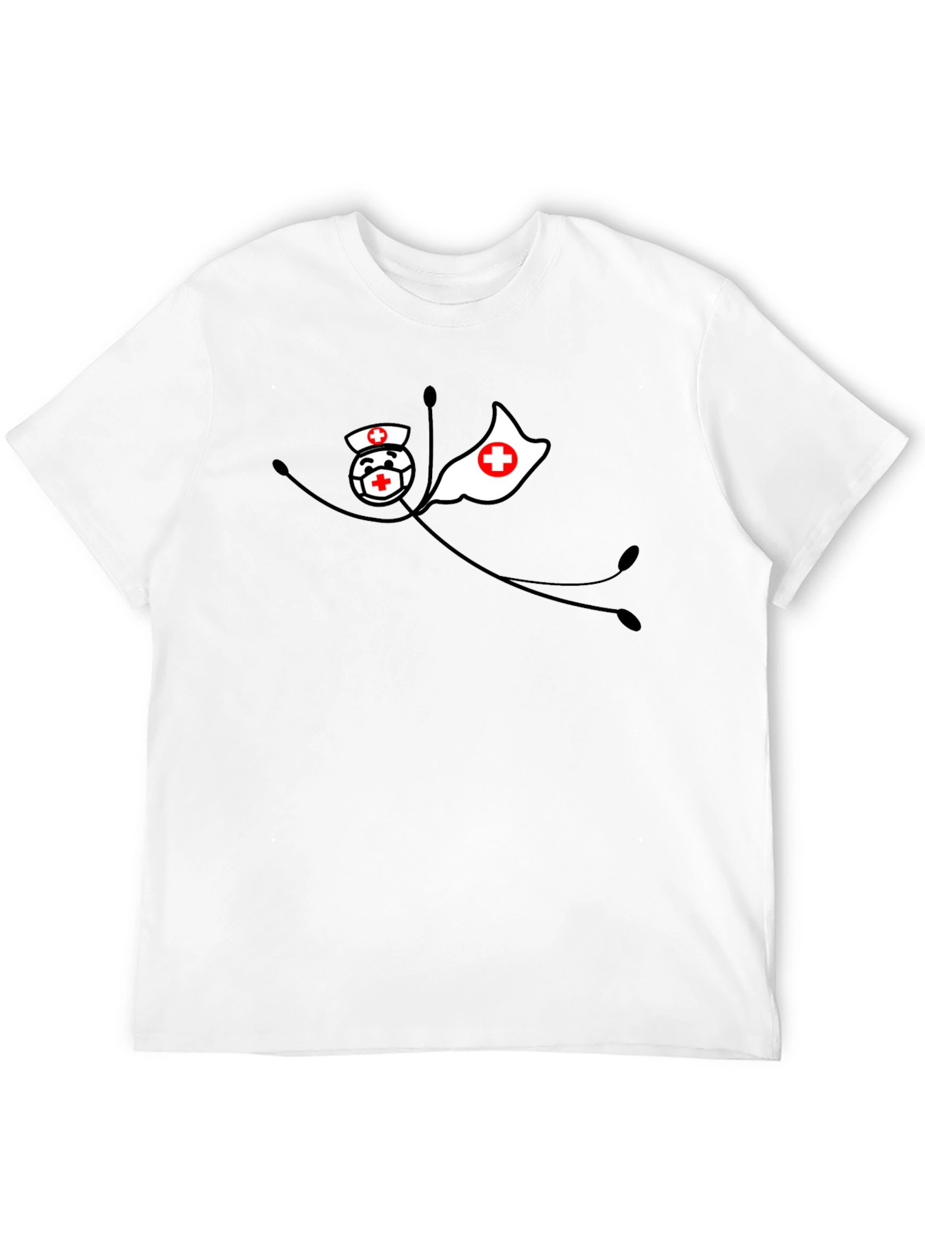 Superhero Nurse Black T-Shirt
