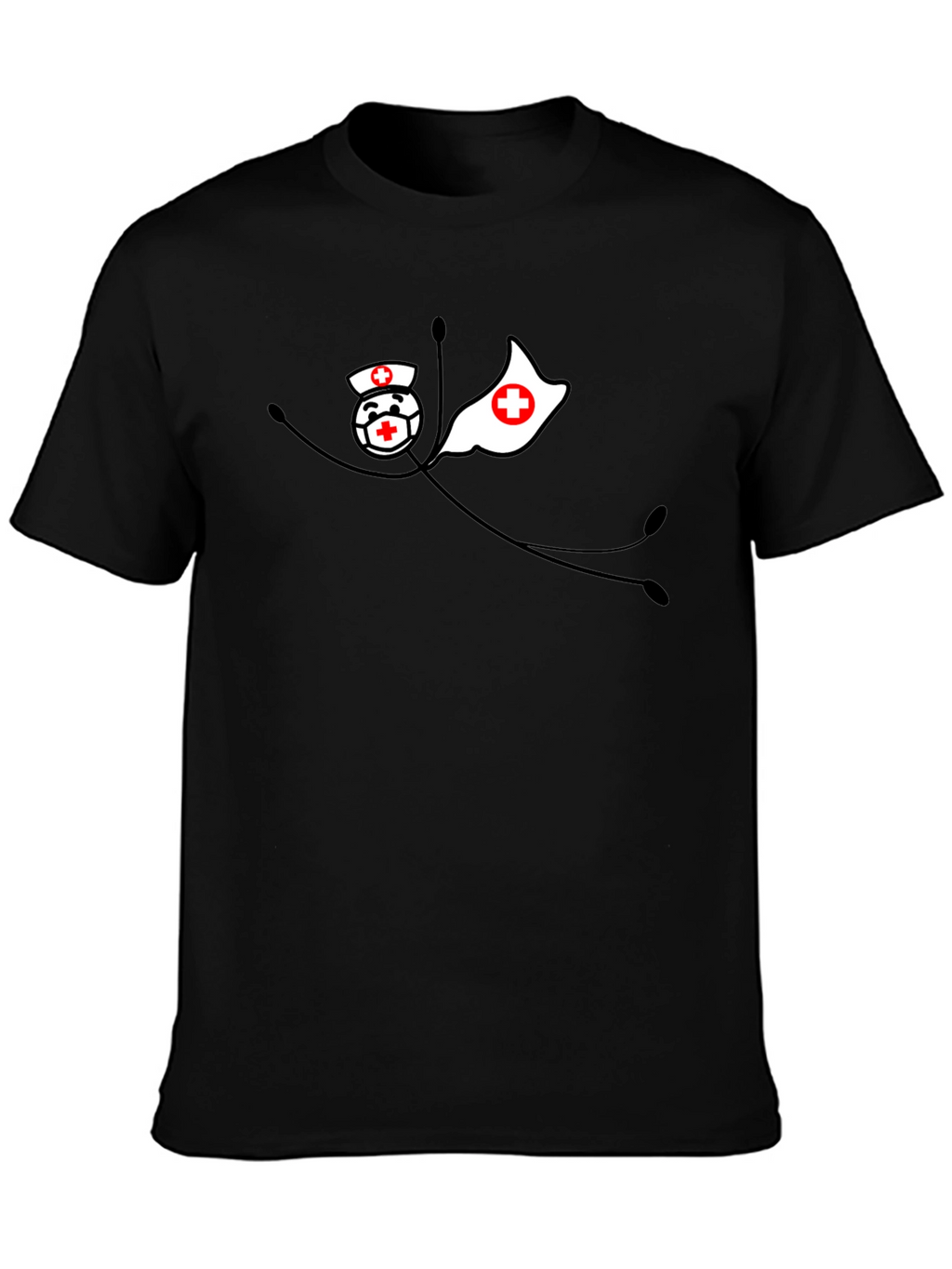 Superhero Nurse Black T-Shirt