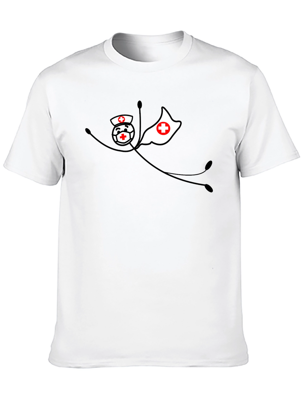 Superhero Nurse Black T-Shirt