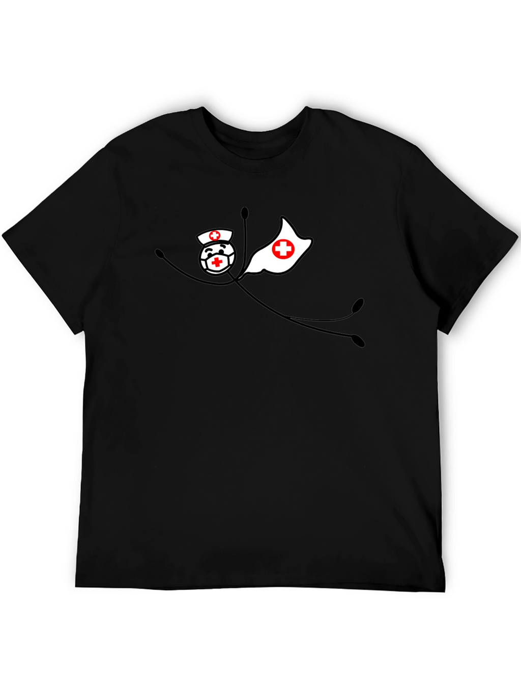 Superhero Nurse Black T-Shirt