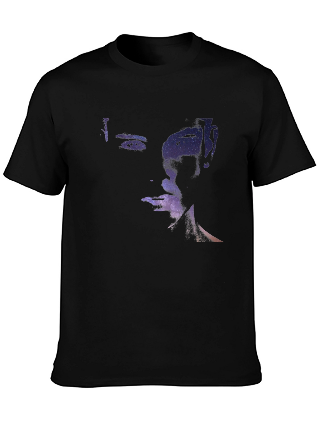 Galaxy Face Black T-Shirt