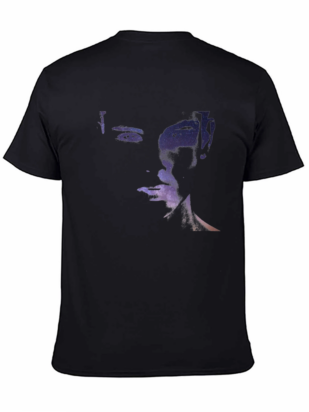 Galaxy Face Black T-Shirt