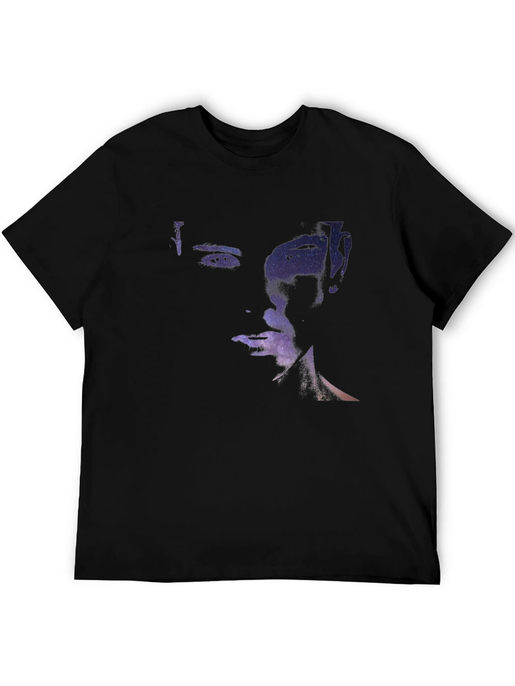 Galaxy Face Black T-Shirt