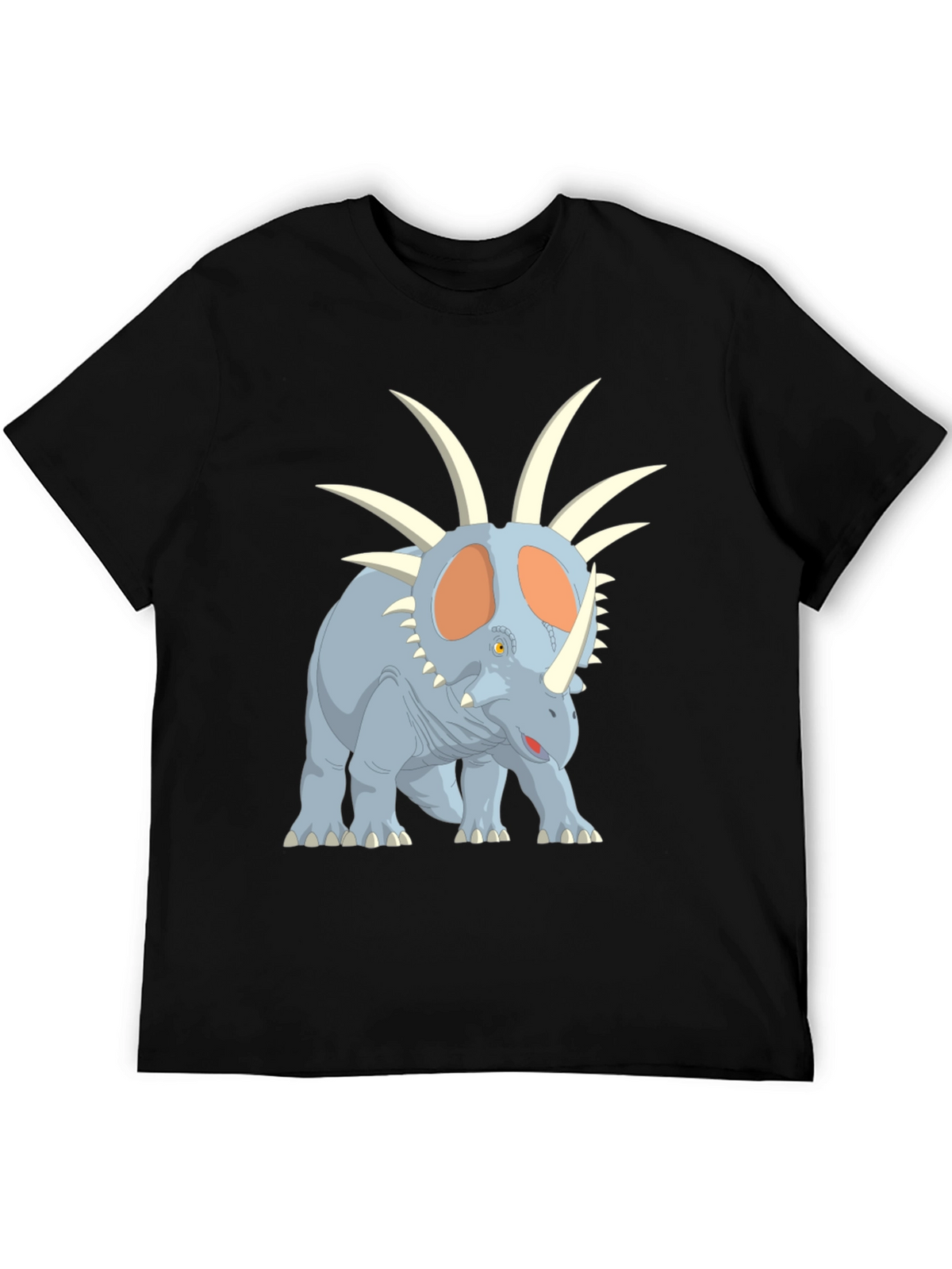Dinosaur Graphic Tee - Cartoon Styracosaurus T-Shirt