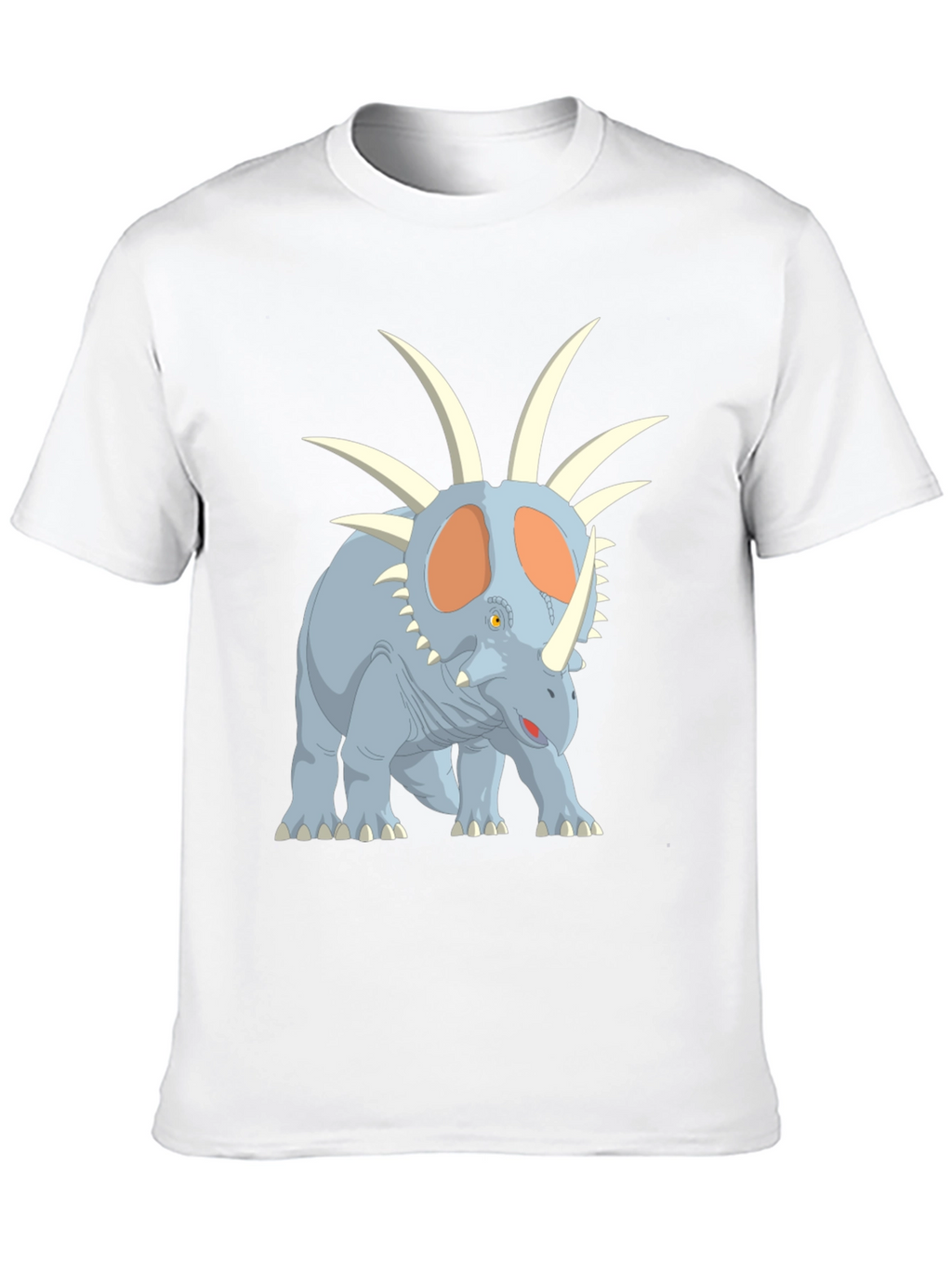 Dinosaur Graphic Tee - Cartoon Styracosaurus T-Shirt