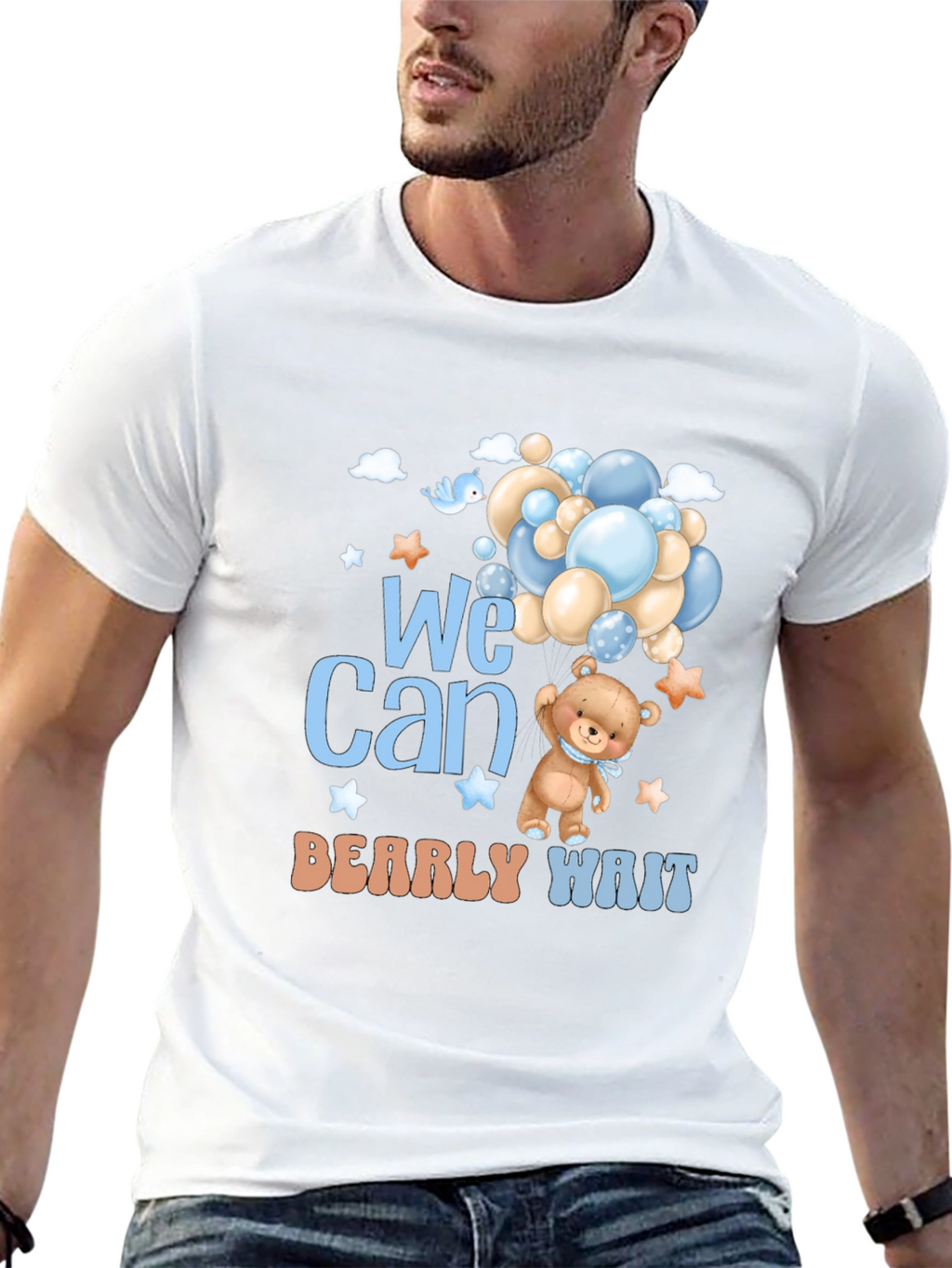 Baby Shower Bearly Wait T-Shirt