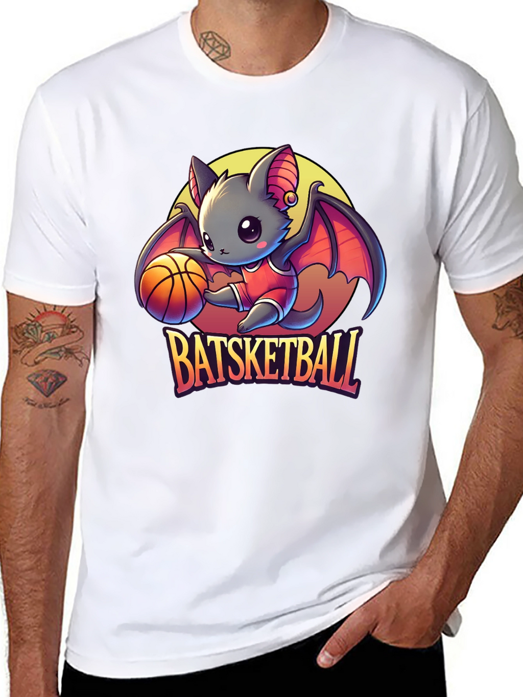Batsketball Graphic Tee