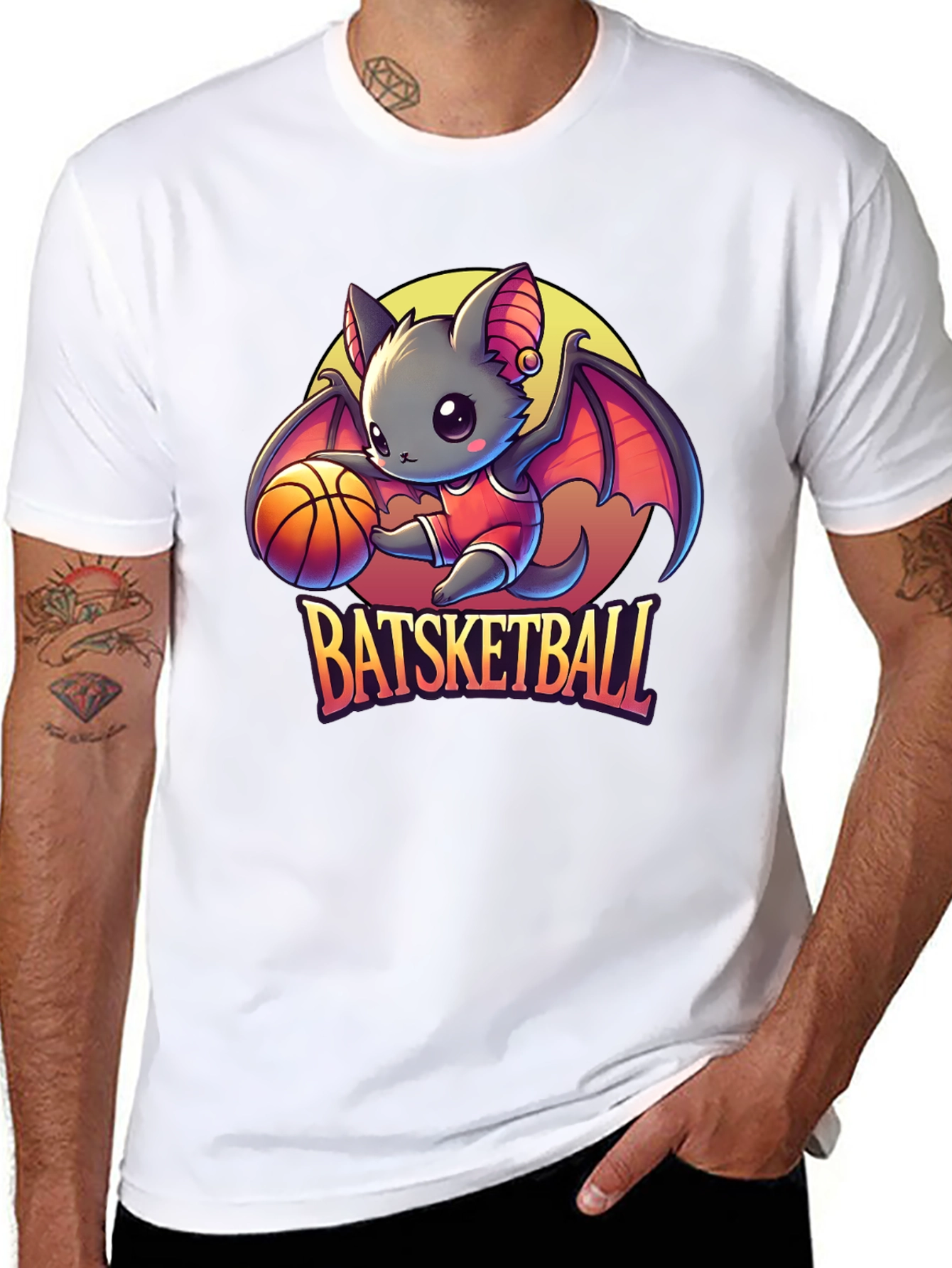 Batsketball Graphic Tee