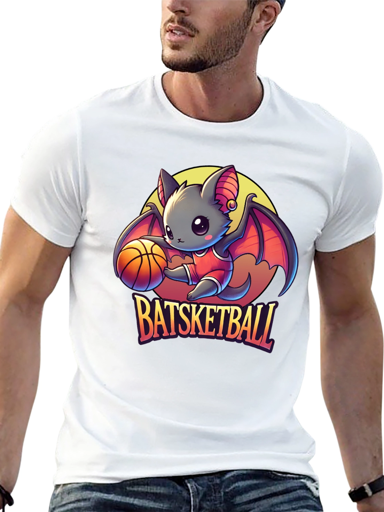 Batsketball Graphic Tee