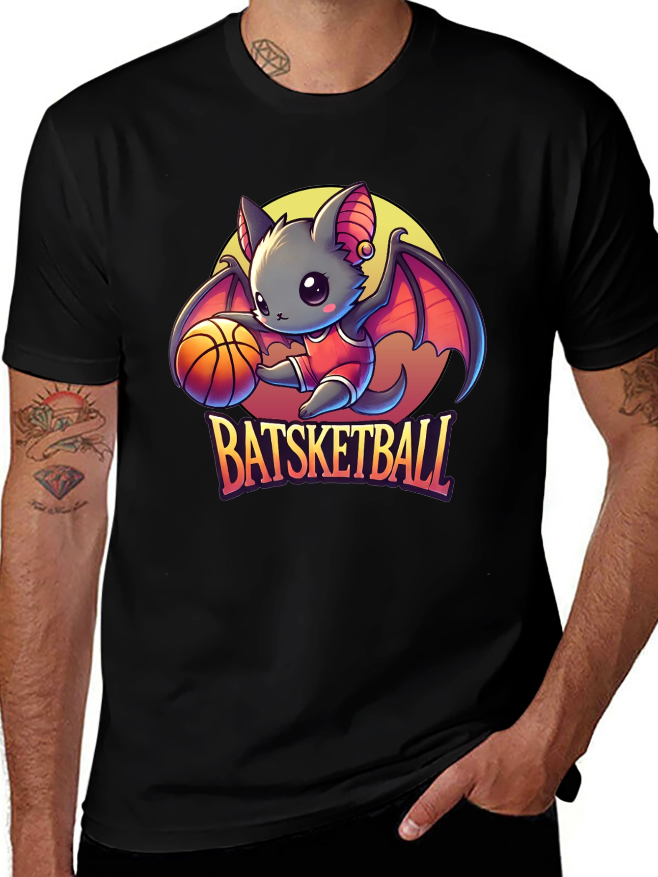 Batsketball Graphic Tee