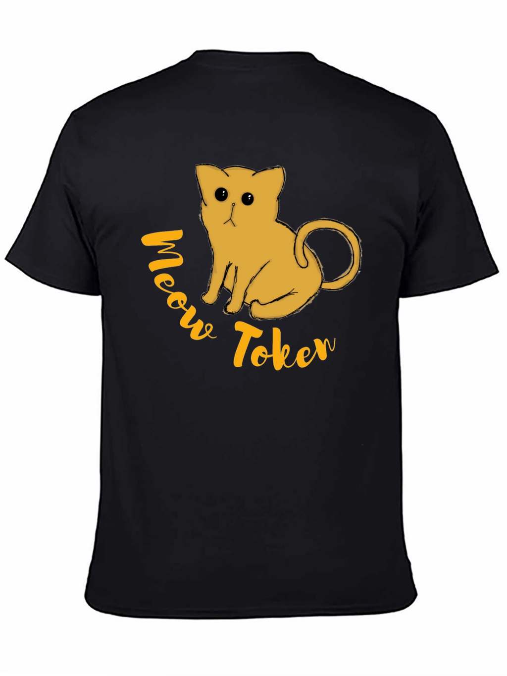 Meow Token Graphic T-Shirt - Black