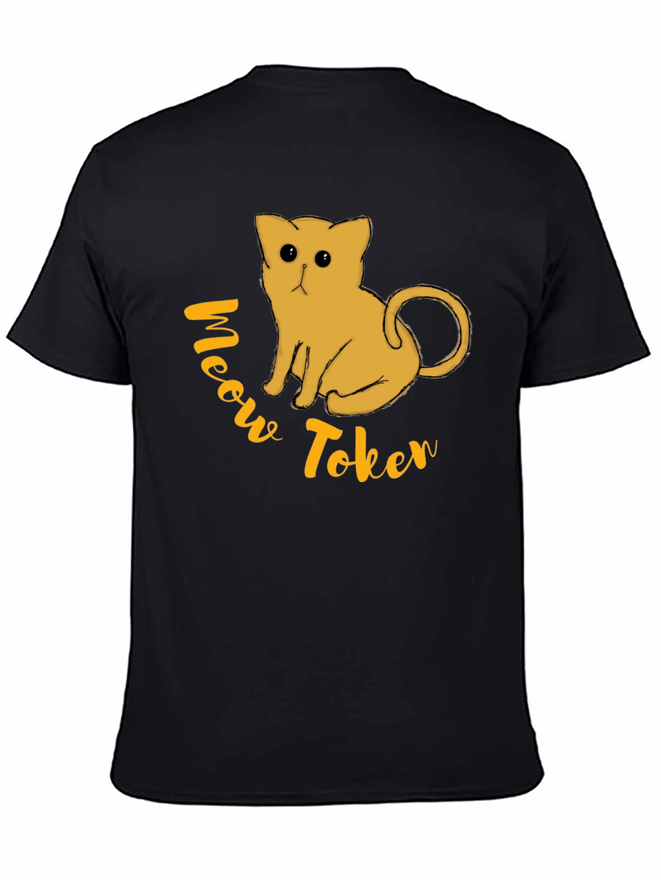 Meow Token Graphic T-Shirt - Black