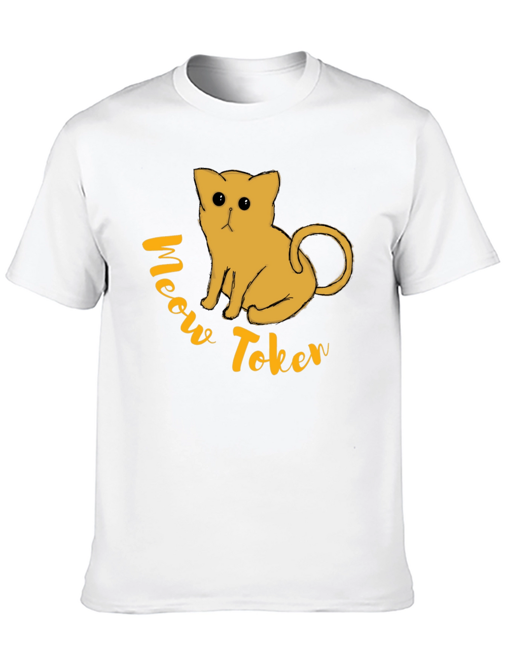 Meow Token Graphic T-Shirt - Black
