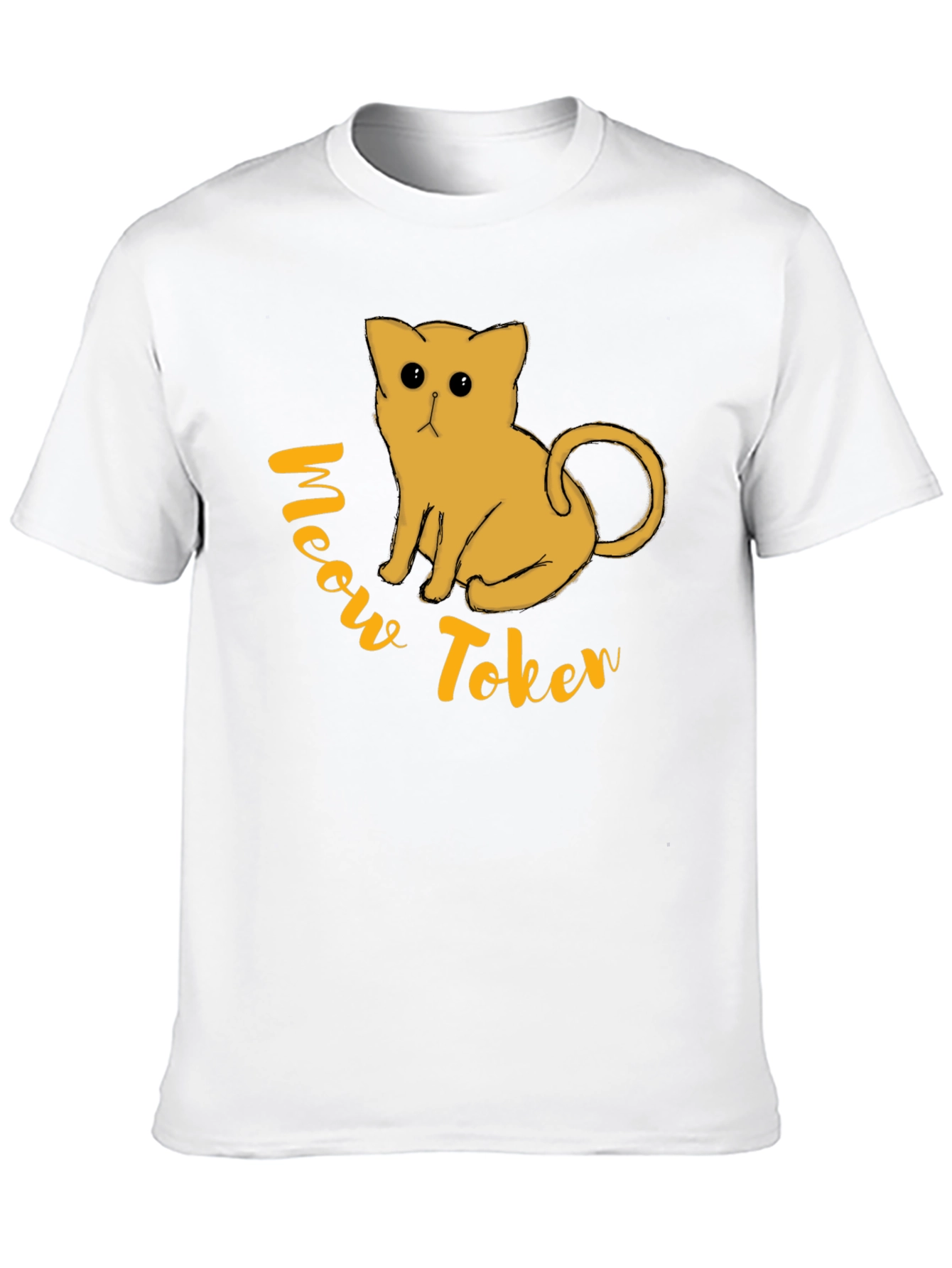 Meow Token Graphic T-Shirt - Black
