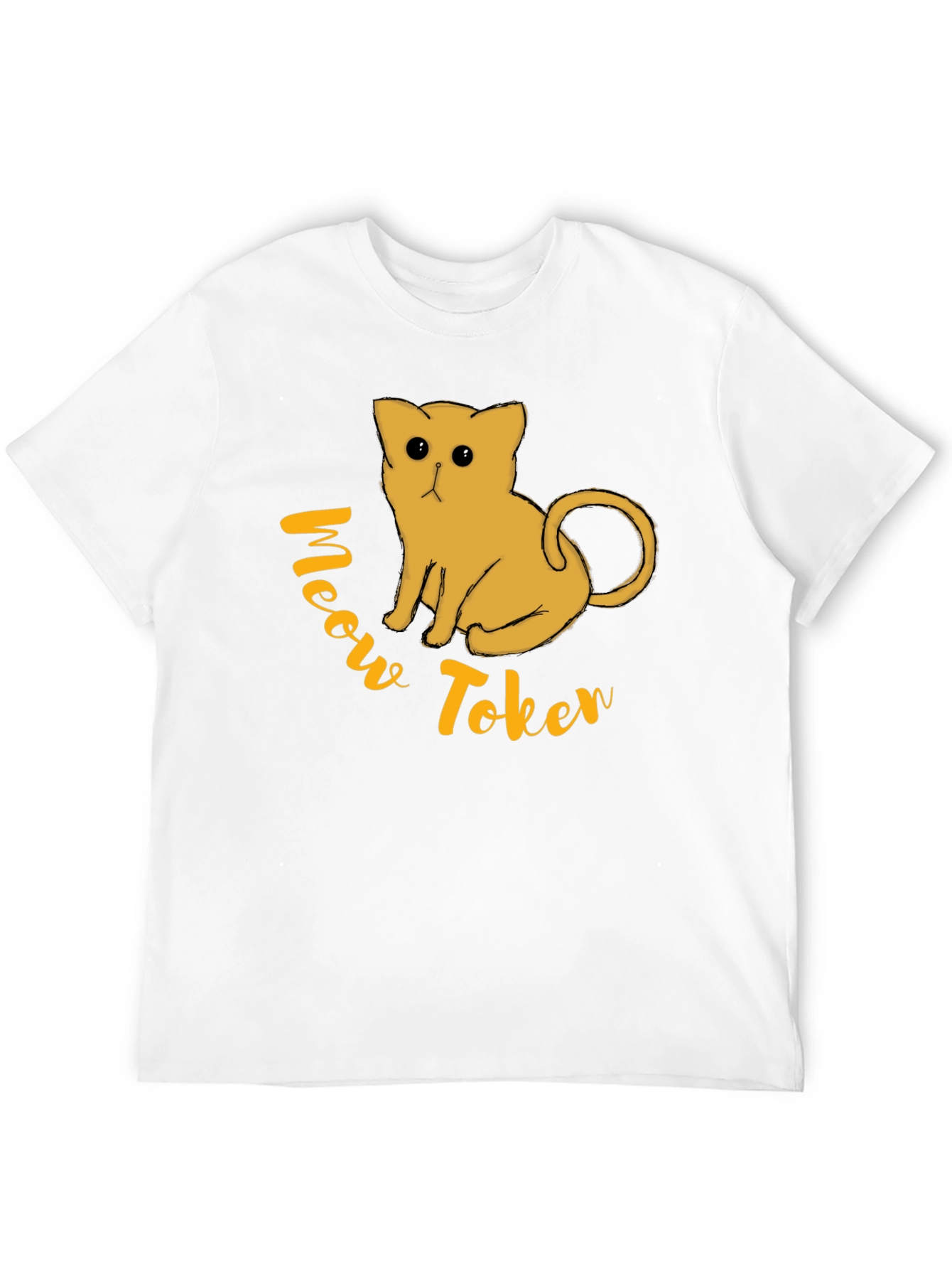 Meow Token Graphic T-Shirt - Black