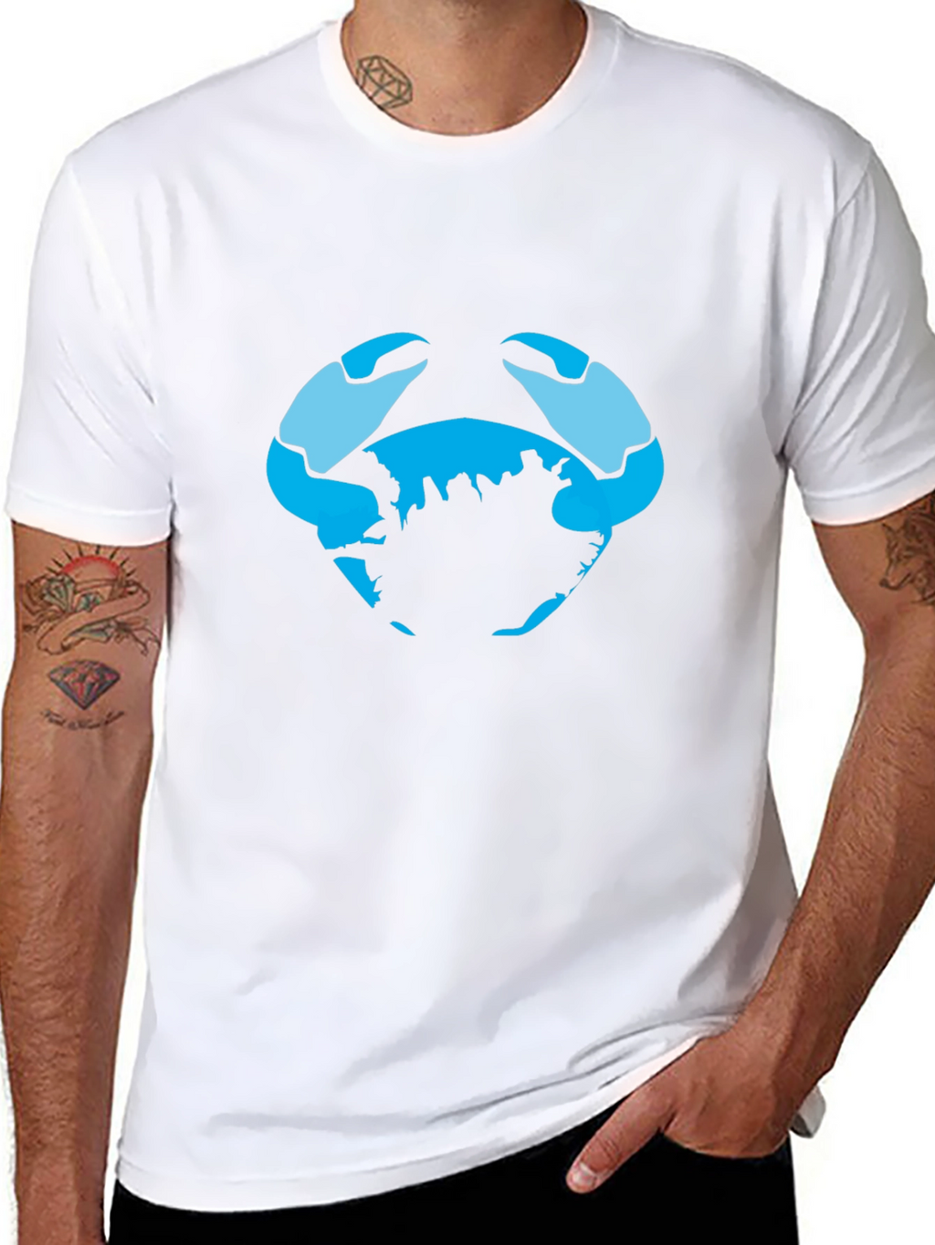 Crab World Graphic Tee - Black