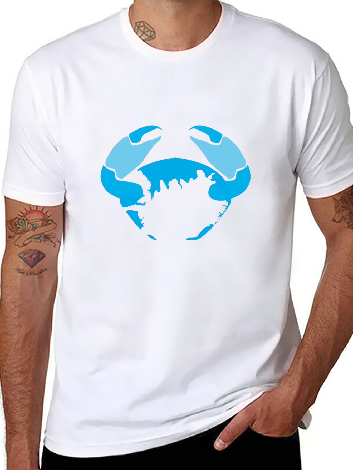 Crab World Graphic Tee - Black