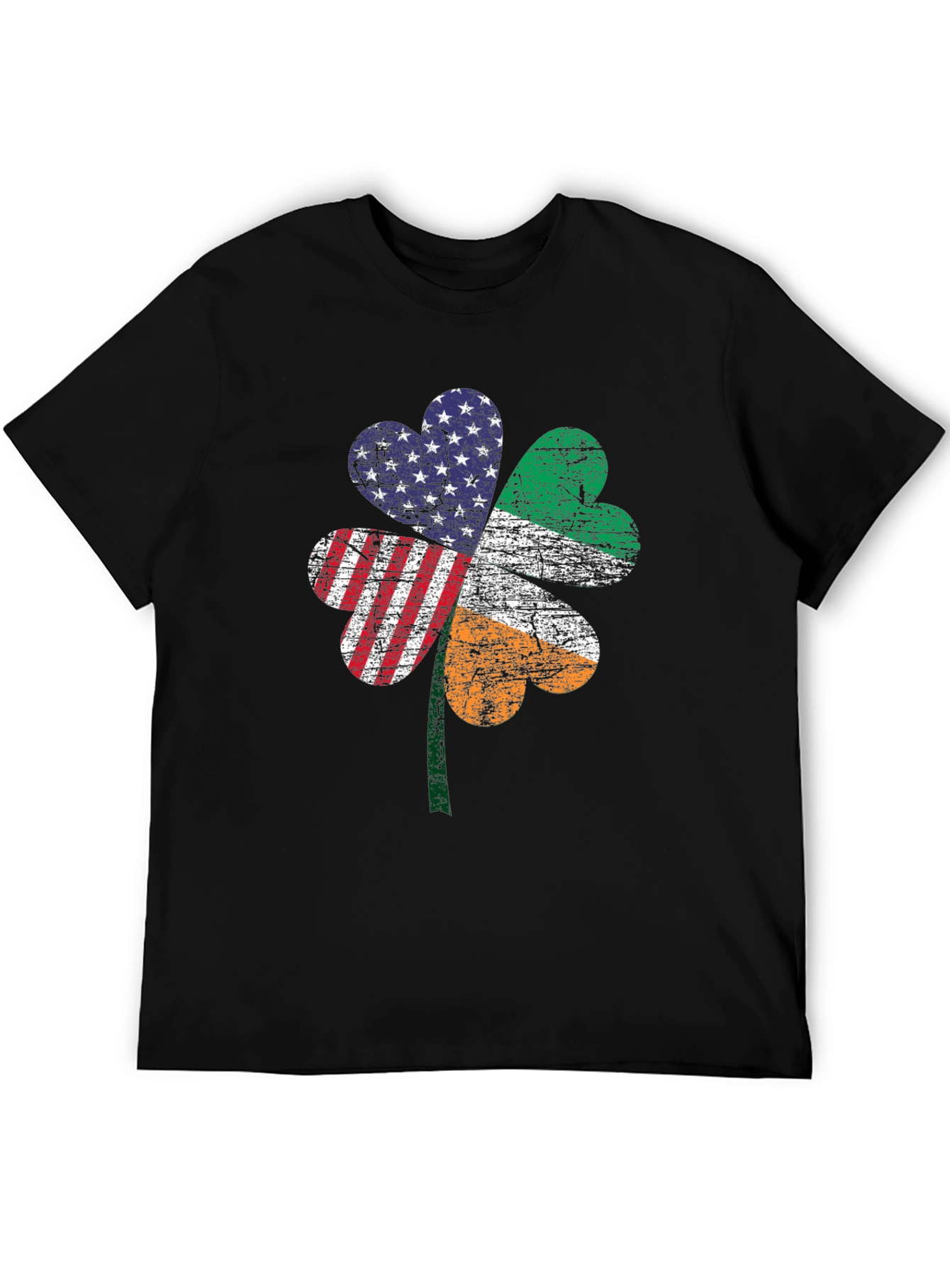 Irish-American Flag Shamrock T-Shirt