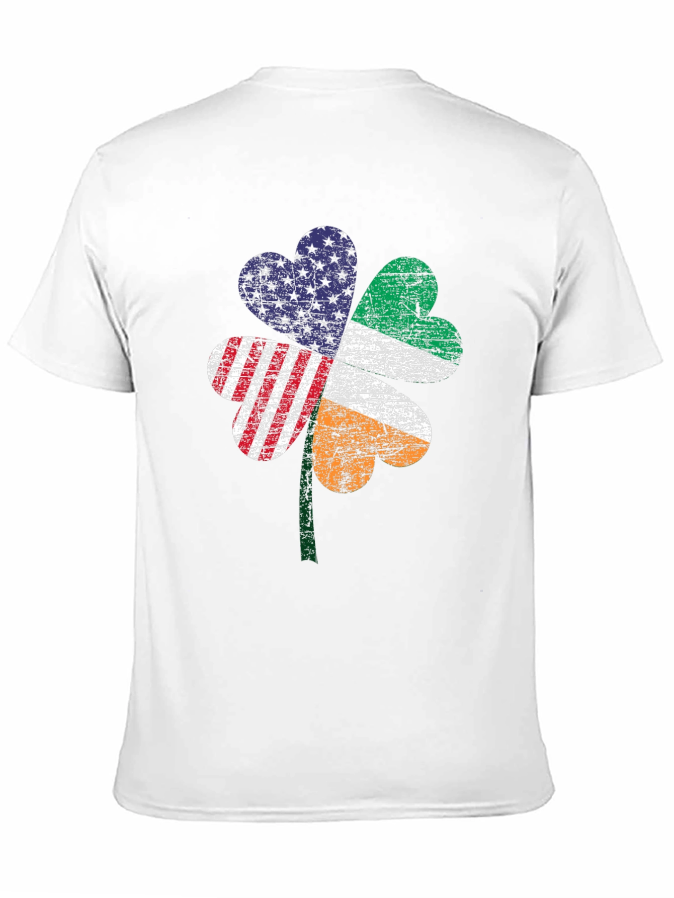 Irish-American Flag Shamrock T-Shirt