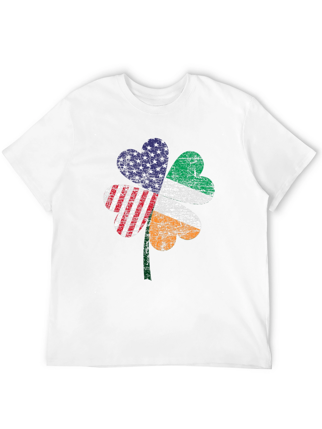 Irish-American Flag Shamrock T-Shirt