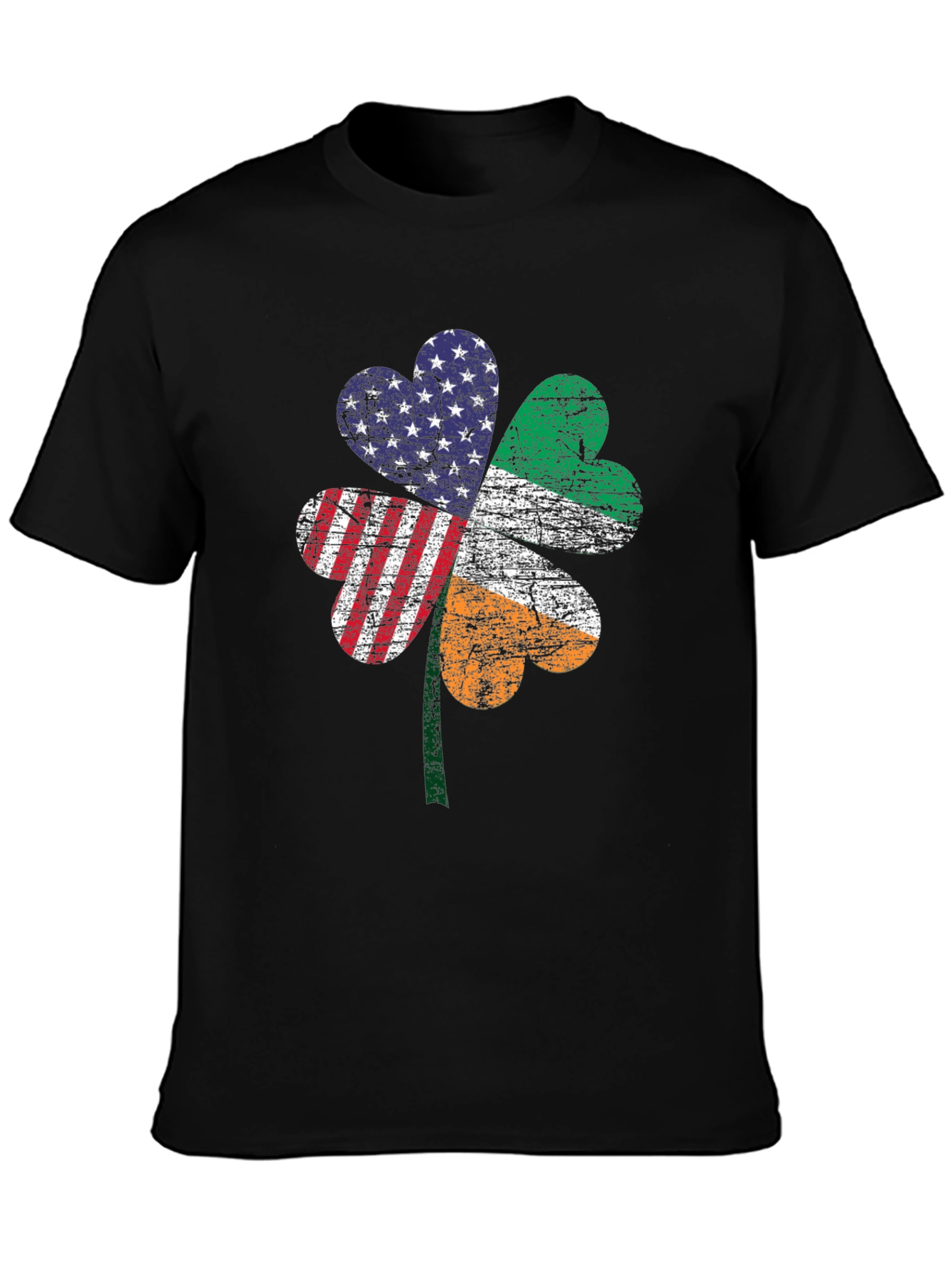 Irish-American Flag Shamrock T-Shirt