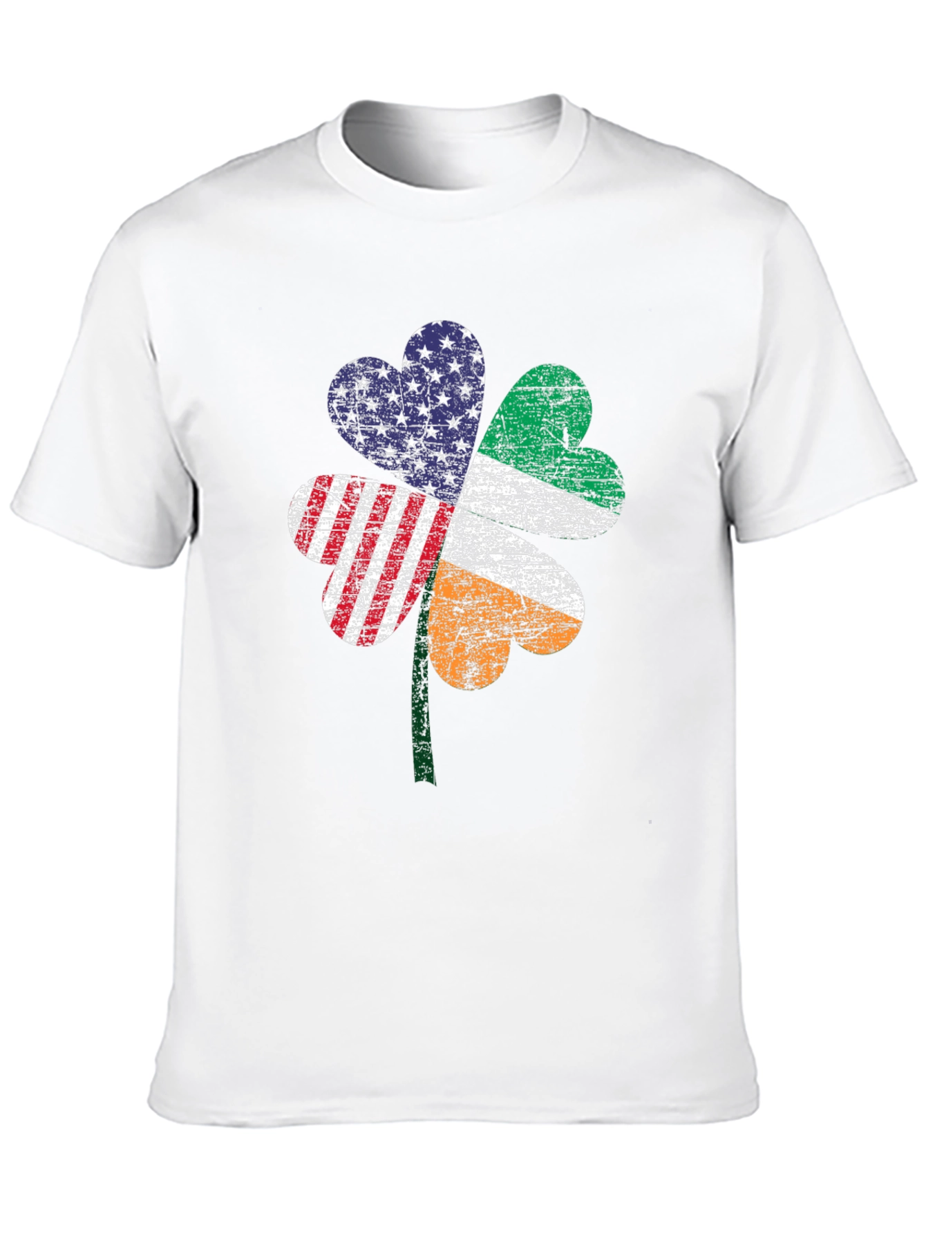 Irish-American Flag Shamrock T-Shirt