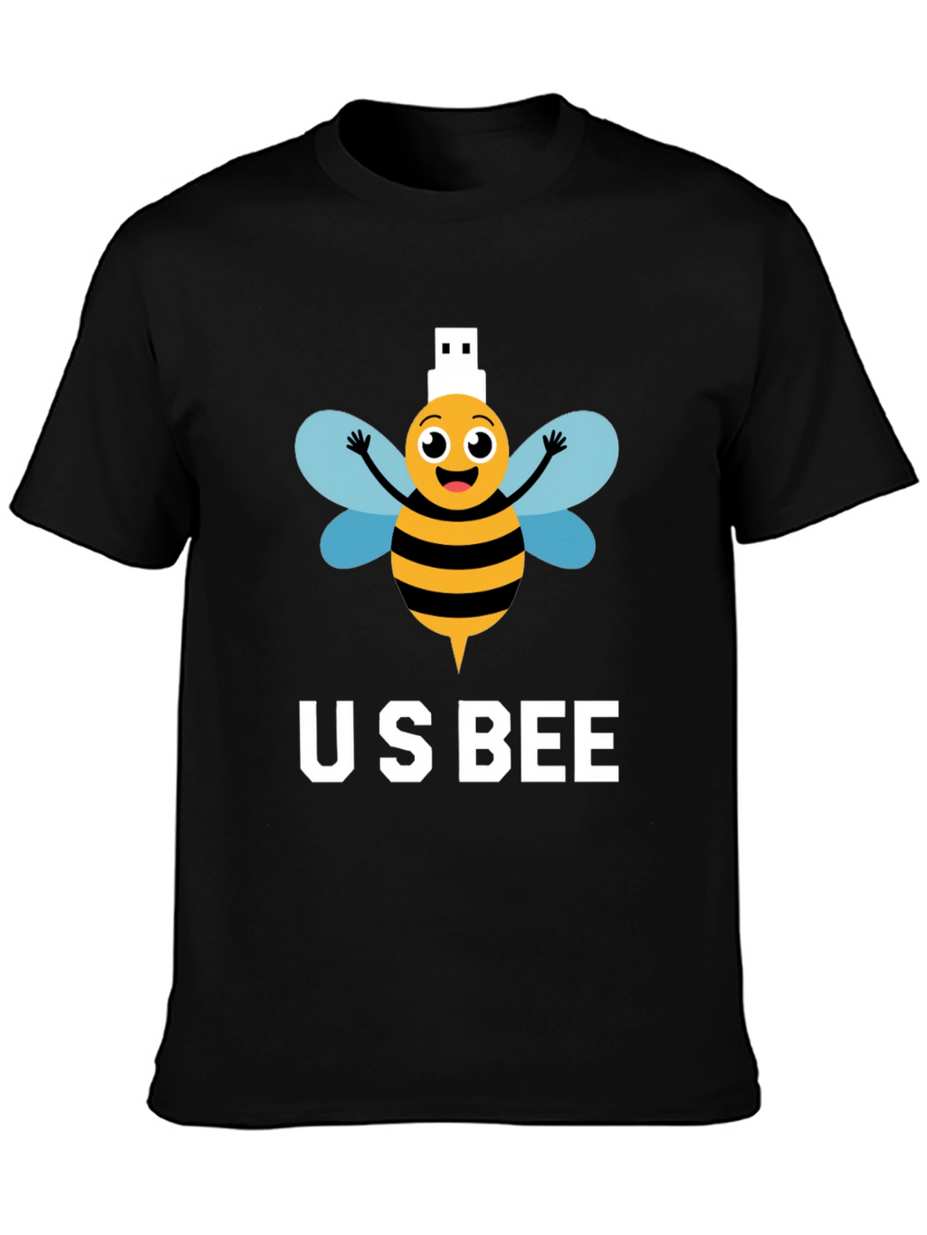 US Bee T-Shirt - Funny USB Pun Tee