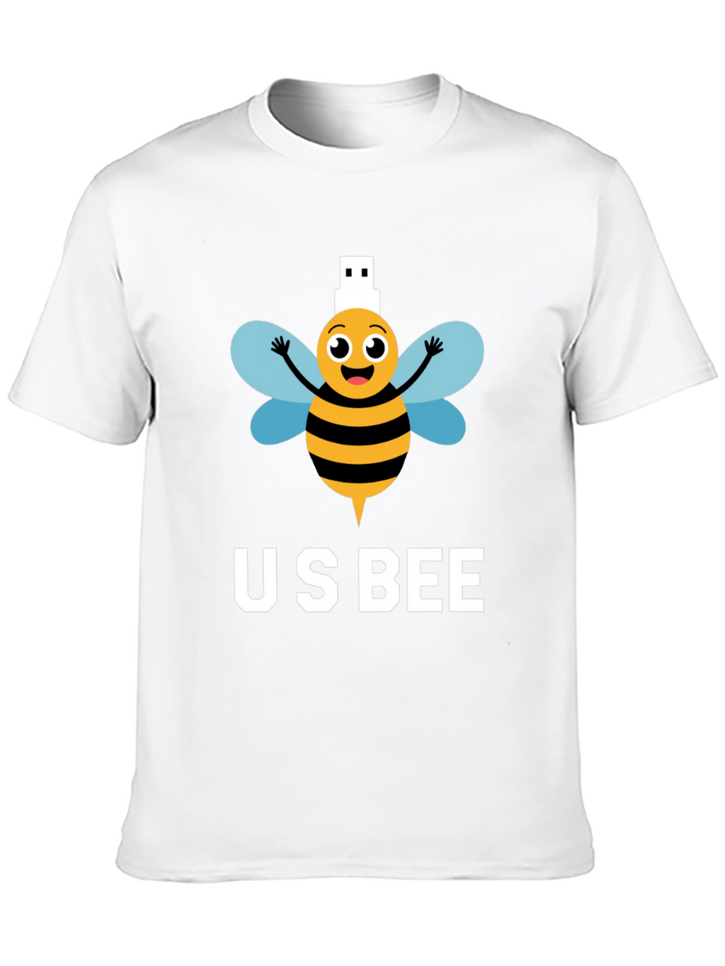 US Bee T-Shirt - Funny USB Pun Tee