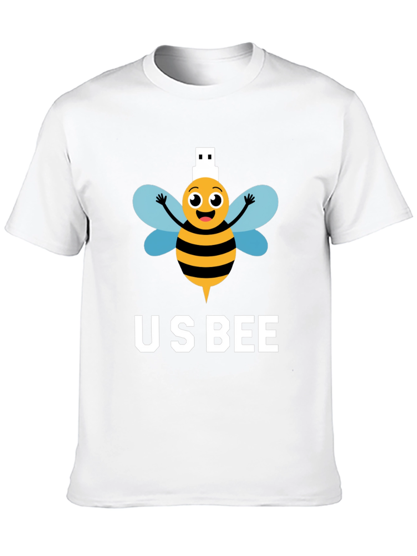 US Bee T-Shirt - Funny USB Pun Tee