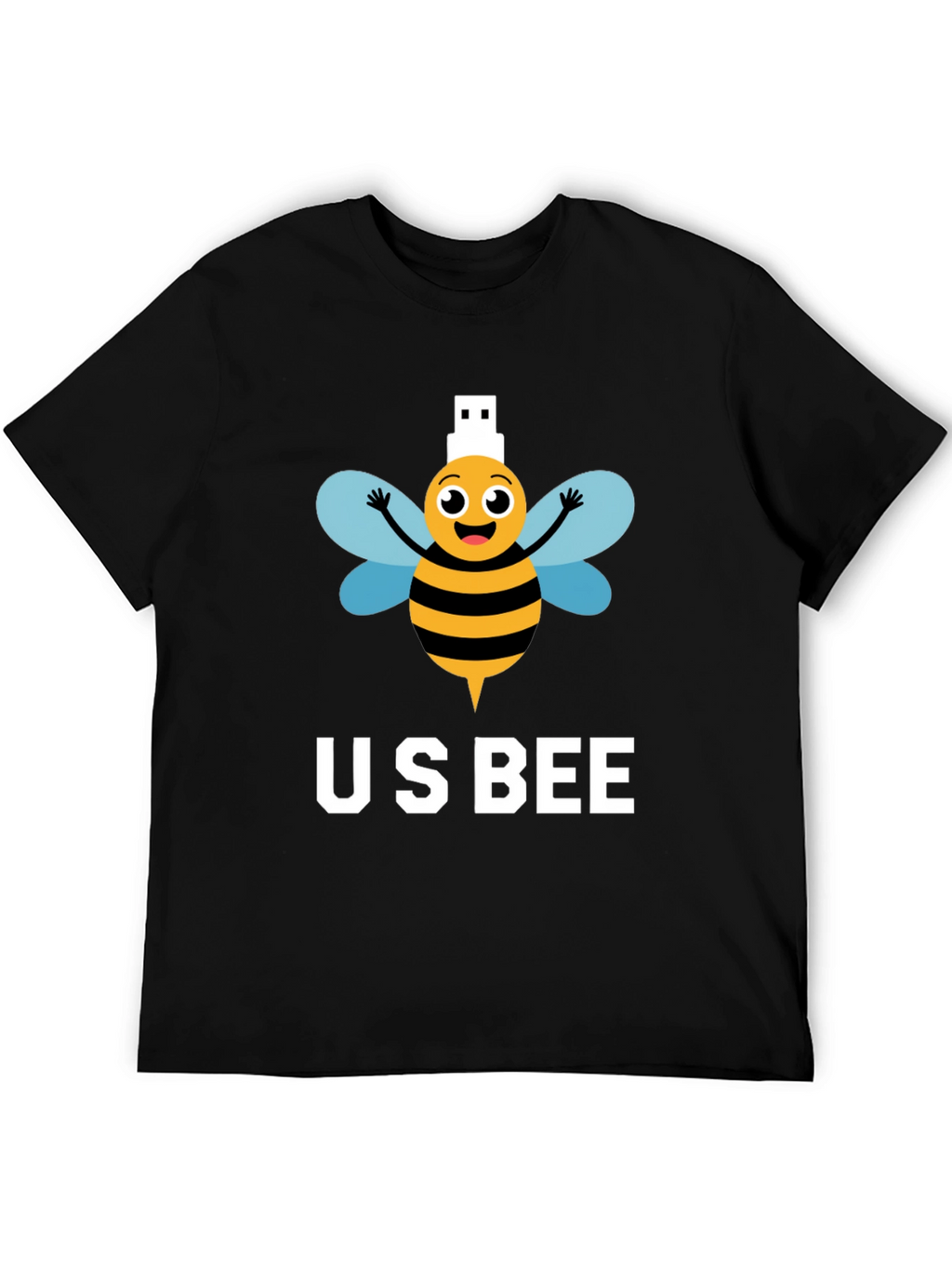 US Bee T-Shirt - Funny USB Pun Tee