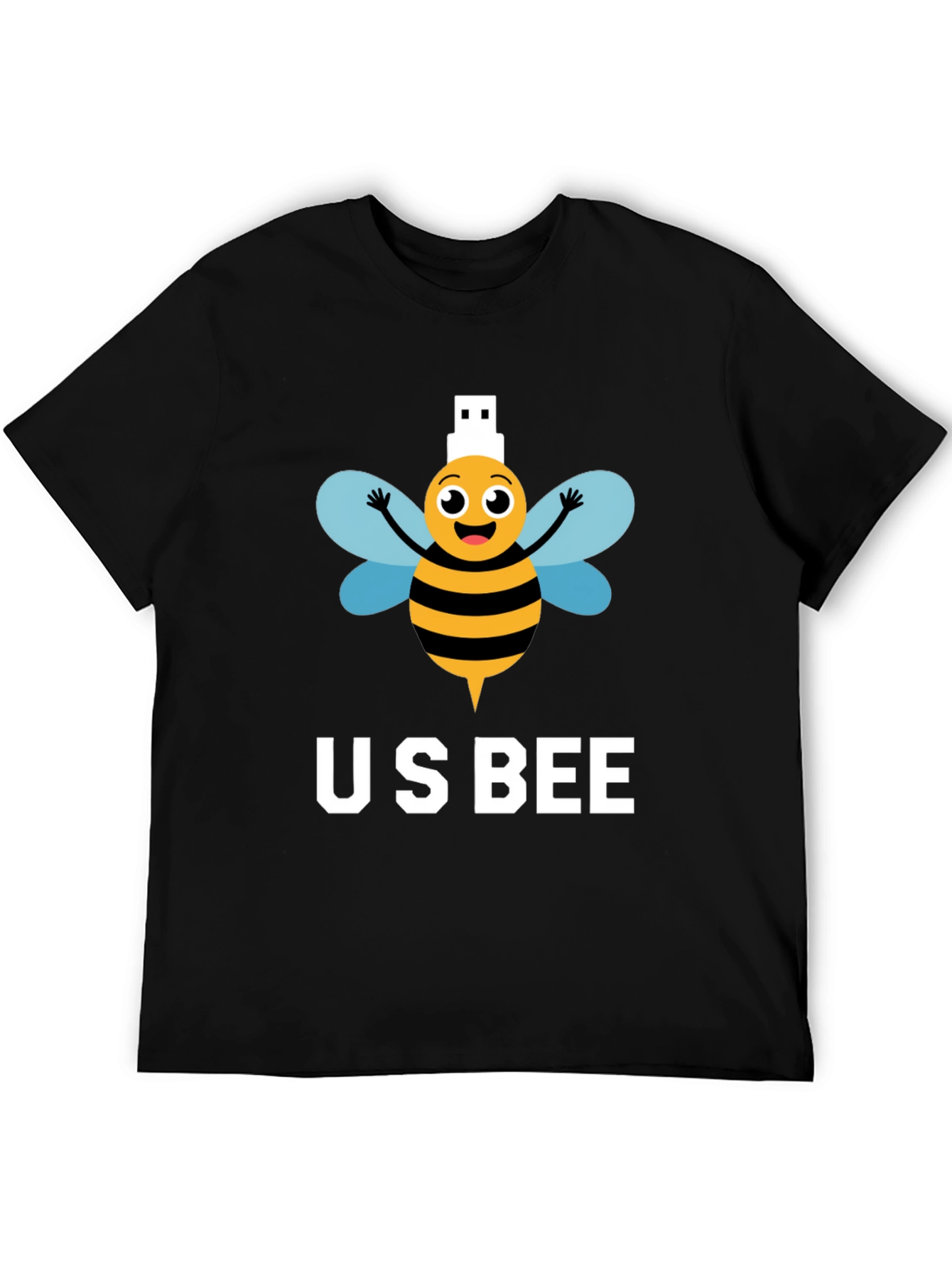 US Bee T-Shirt - Funny USB Pun Tee