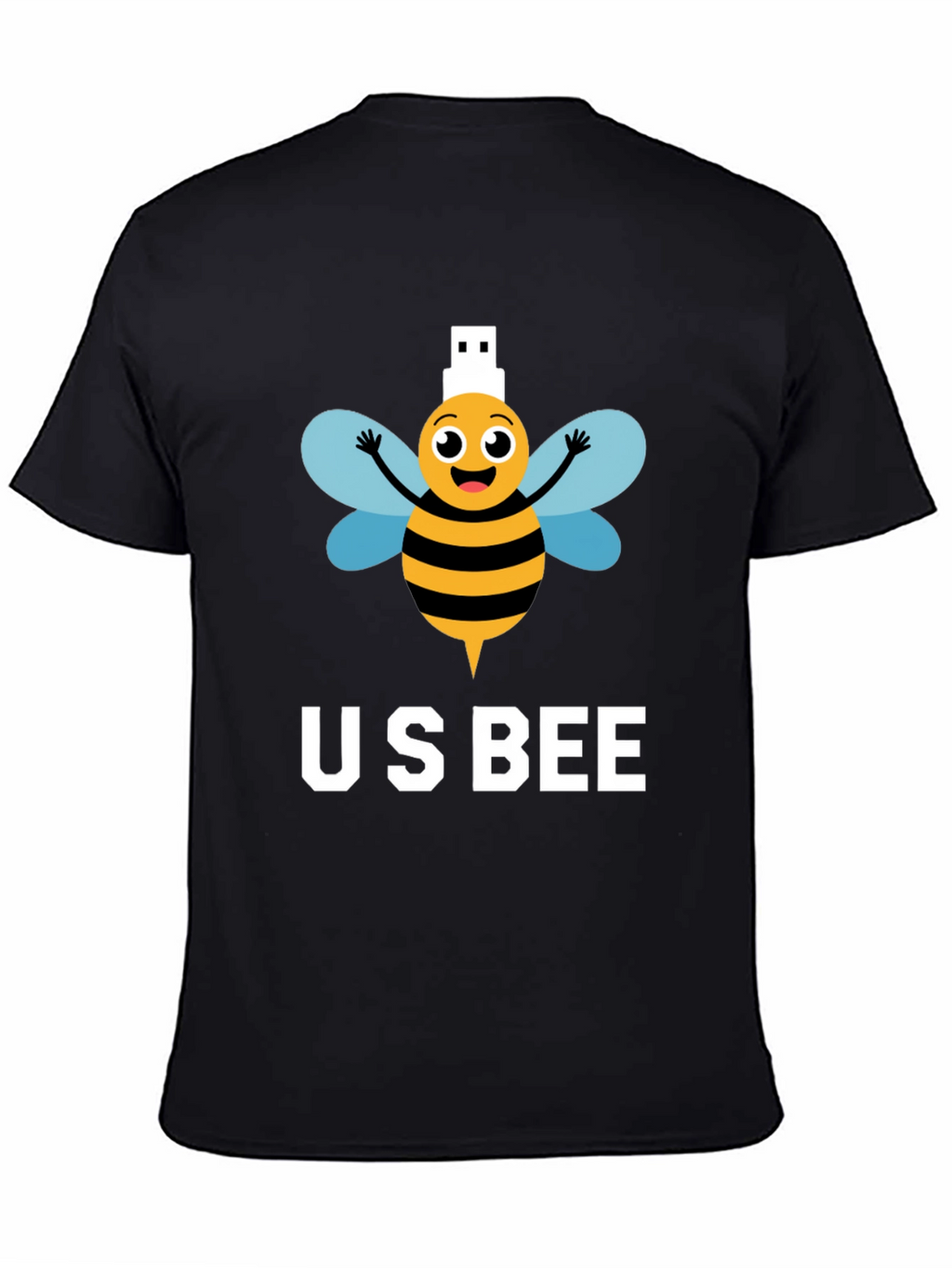 US Bee T-Shirt - Funny USB Pun Tee