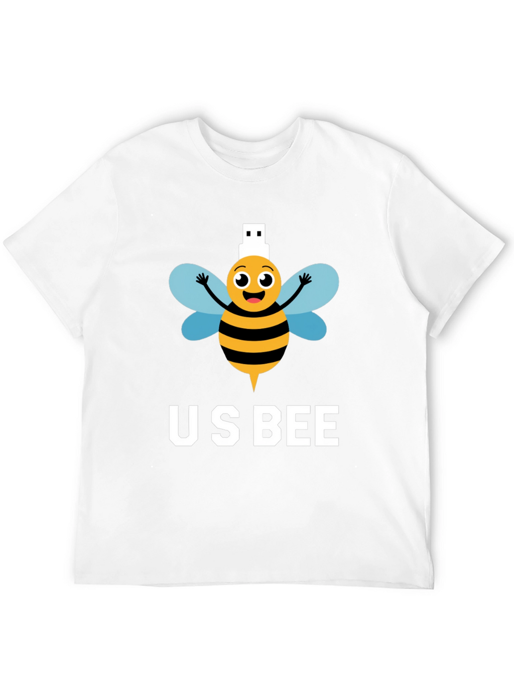 US Bee T-Shirt - Funny USB Pun Tee