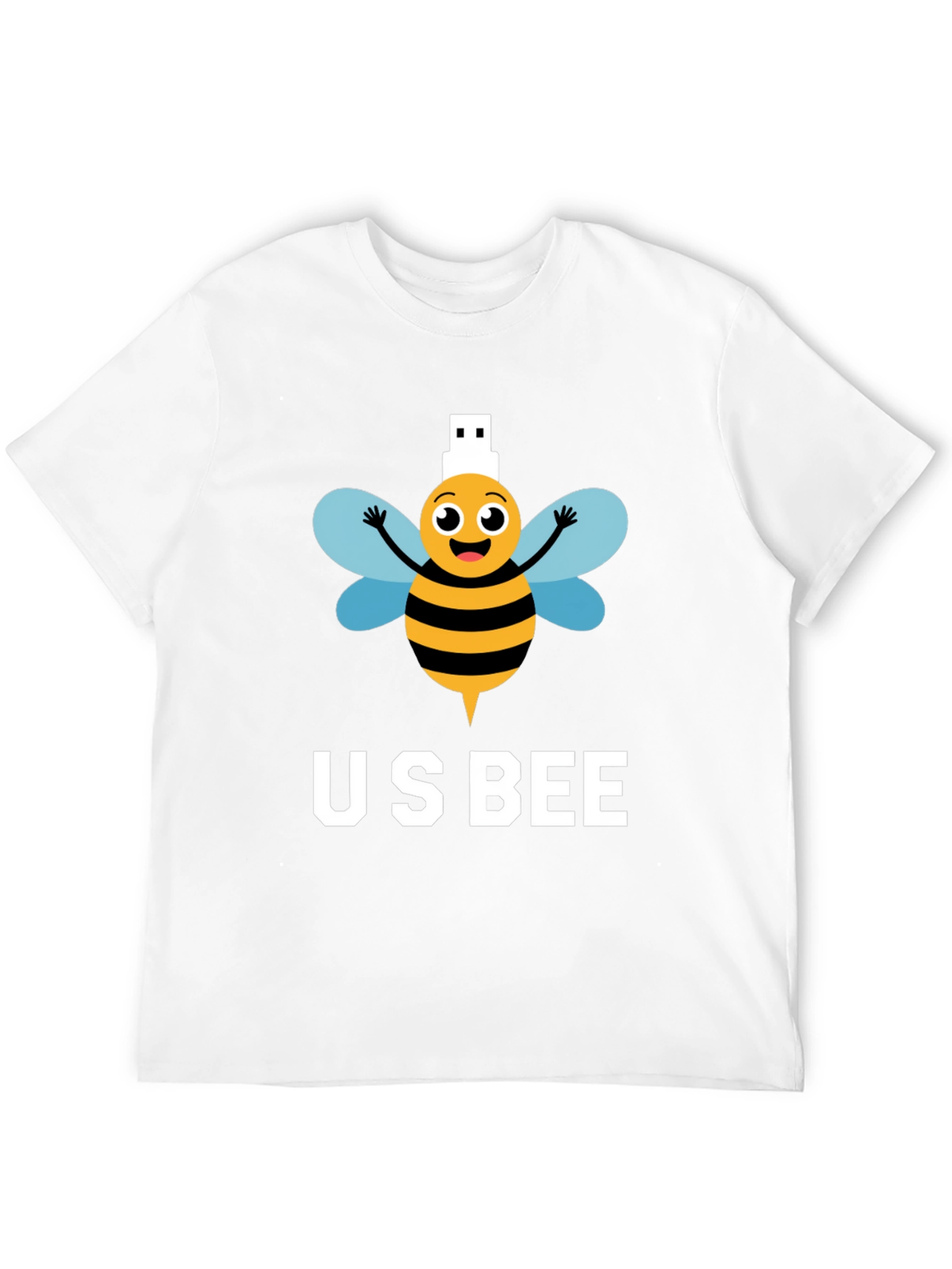 US Bee T-Shirt - Funny USB Pun Tee