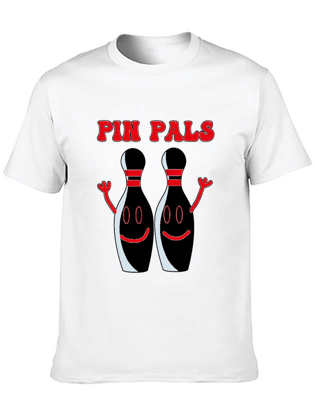 Pin Pals Graphic T-Shirt - Black Bowling Tee