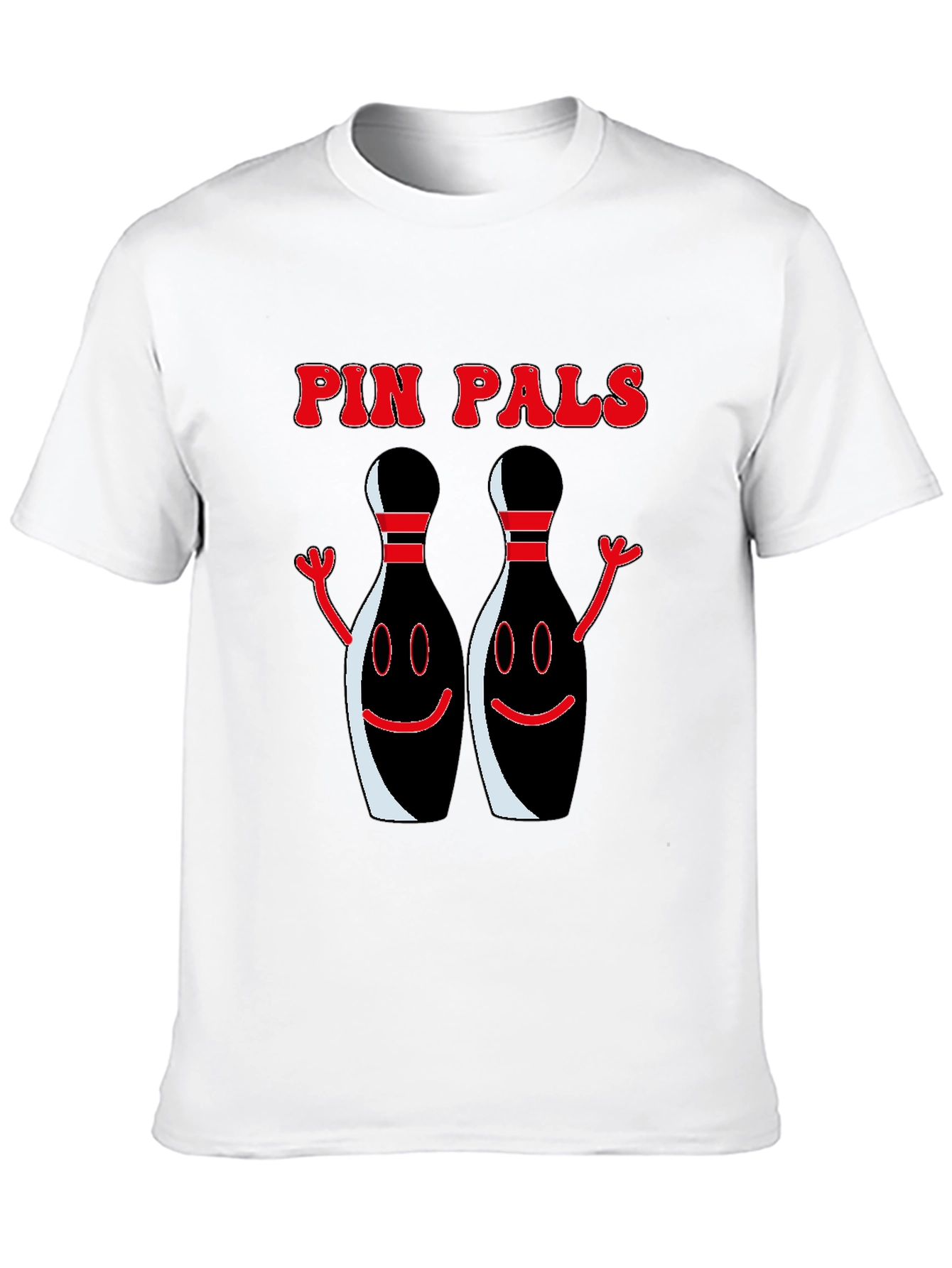 Pin Pals Graphic T-Shirt - Black Bowling Tee