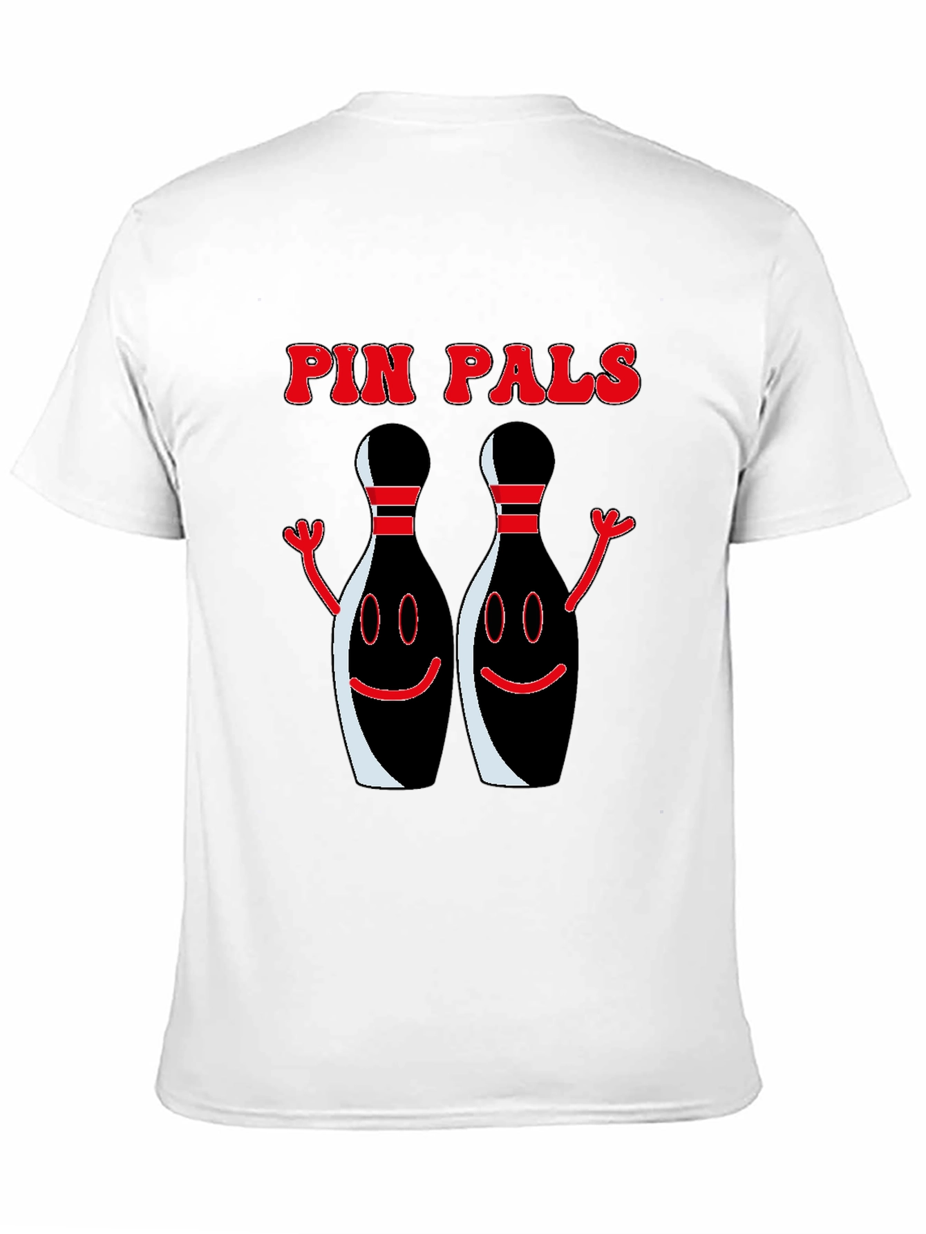 Pin Pals Graphic T-Shirt - Black Bowling Tee