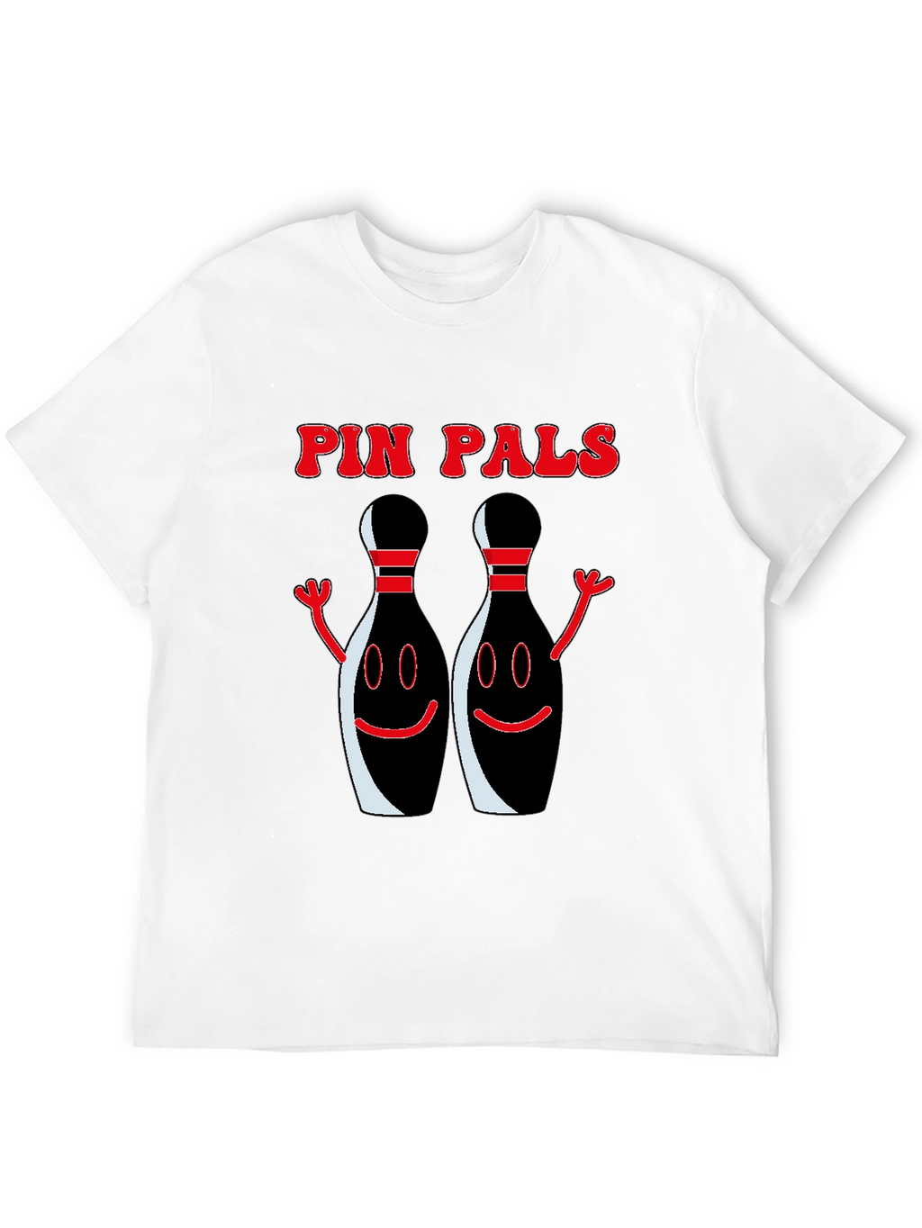 Pin Pals Graphic T-Shirt - Black Bowling Tee