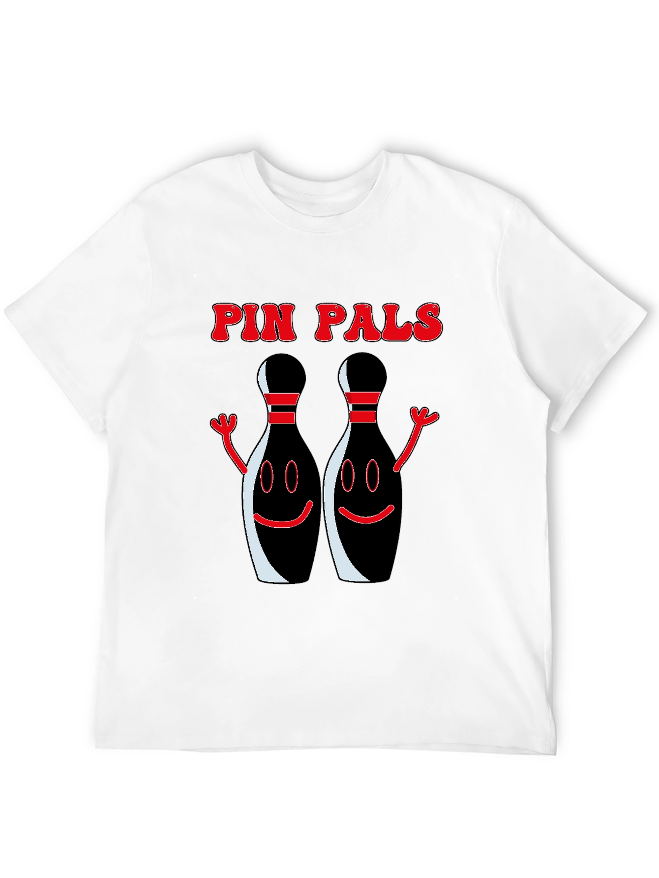 Pin Pals Graphic T-Shirt - Black Bowling Tee