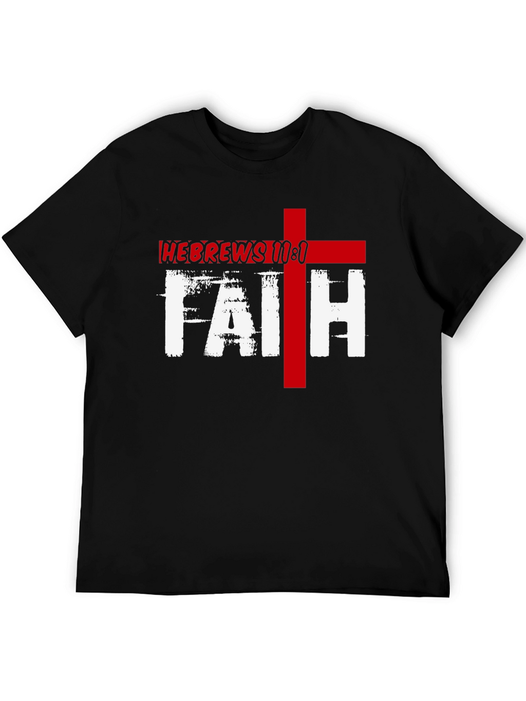 Faith Hebrews 11:1 Graphic Tee - Black Christian T-Shirt