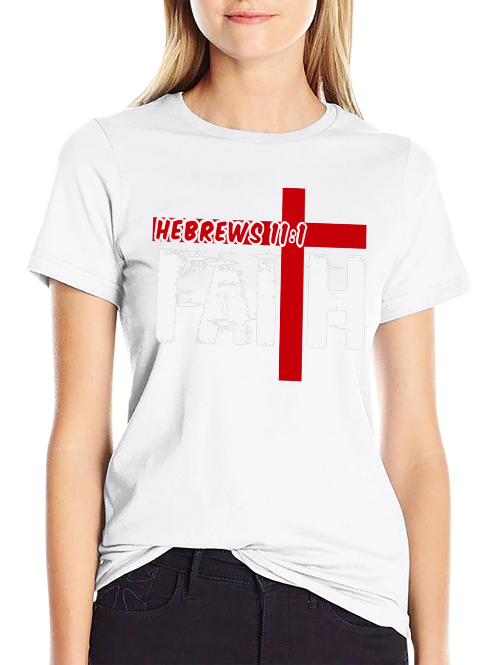 Faith Hebrews 11:1 Graphic Tee - Black Christian T-Shirt